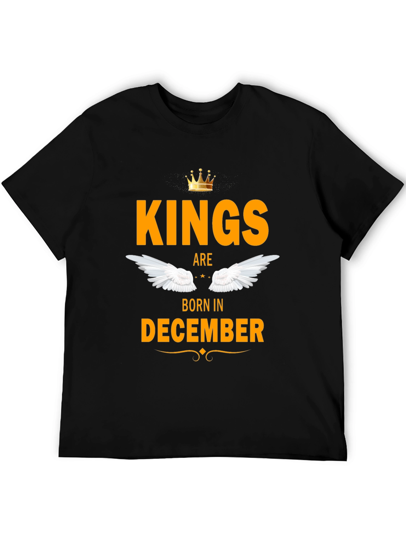 Kings Born in December Black T-Shirt