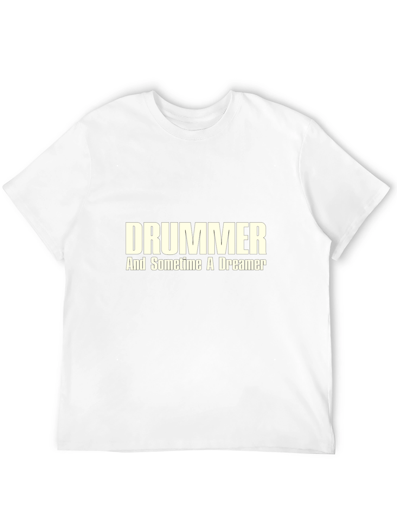 Drummer And Sometime A Dreamer Black Graphic Tee