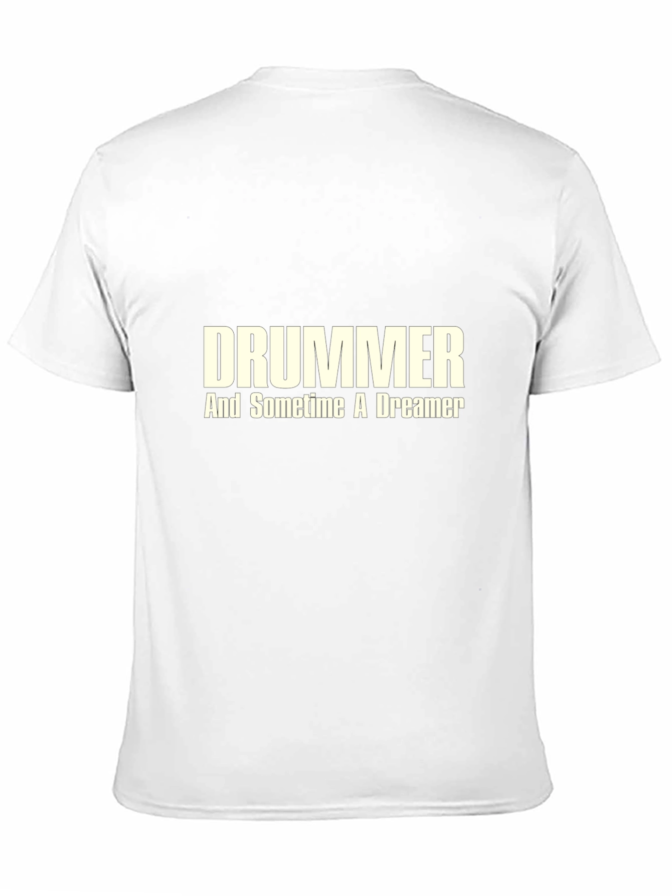 Drummer And Sometime A Dreamer Black Graphic Tee