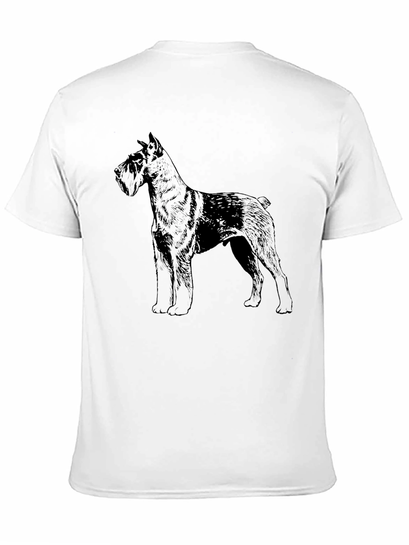 Schnauzer Dog Graphic Black T-Shirt