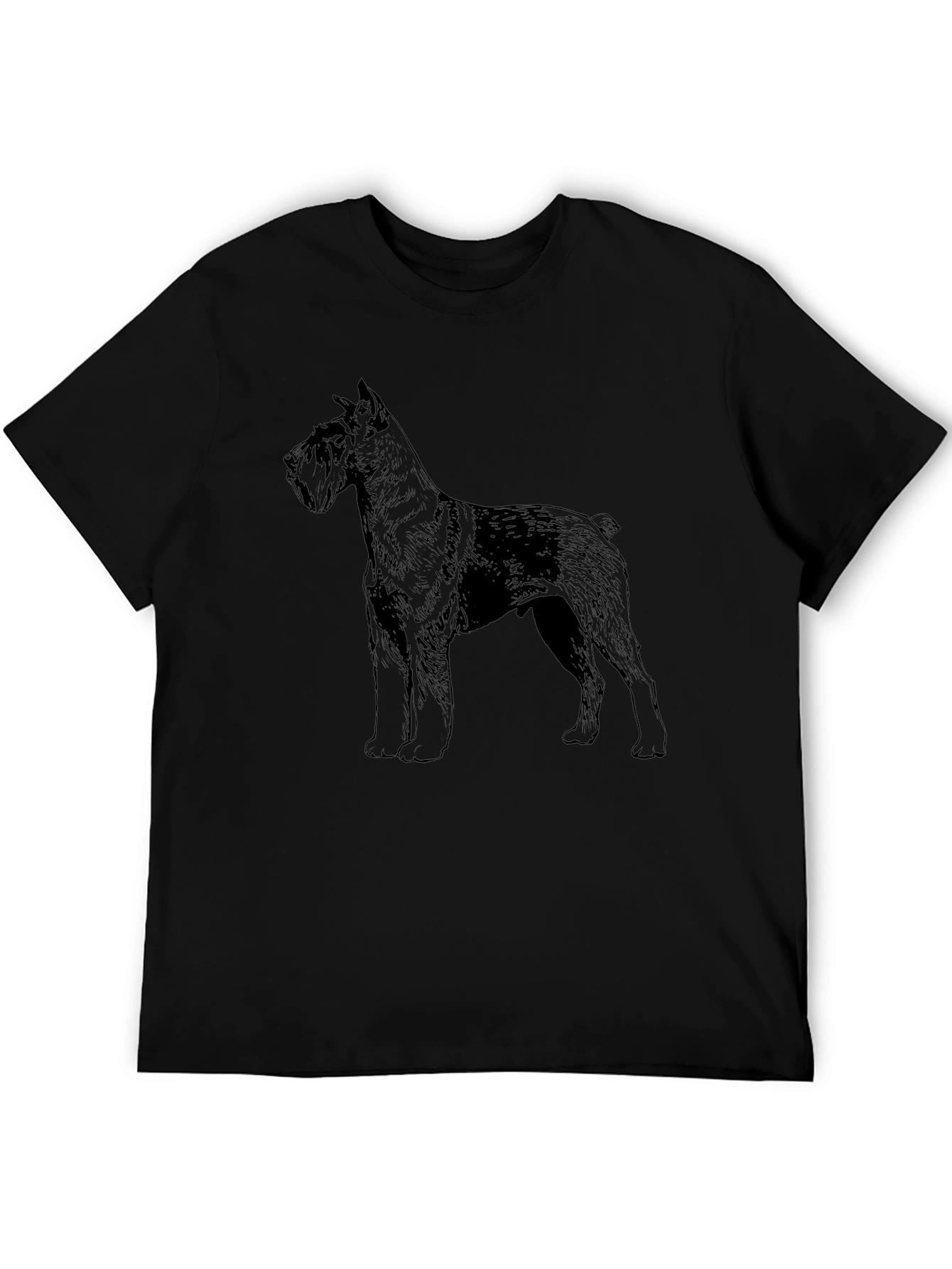 Schnauzer Dog Graphic Black T-Shirt