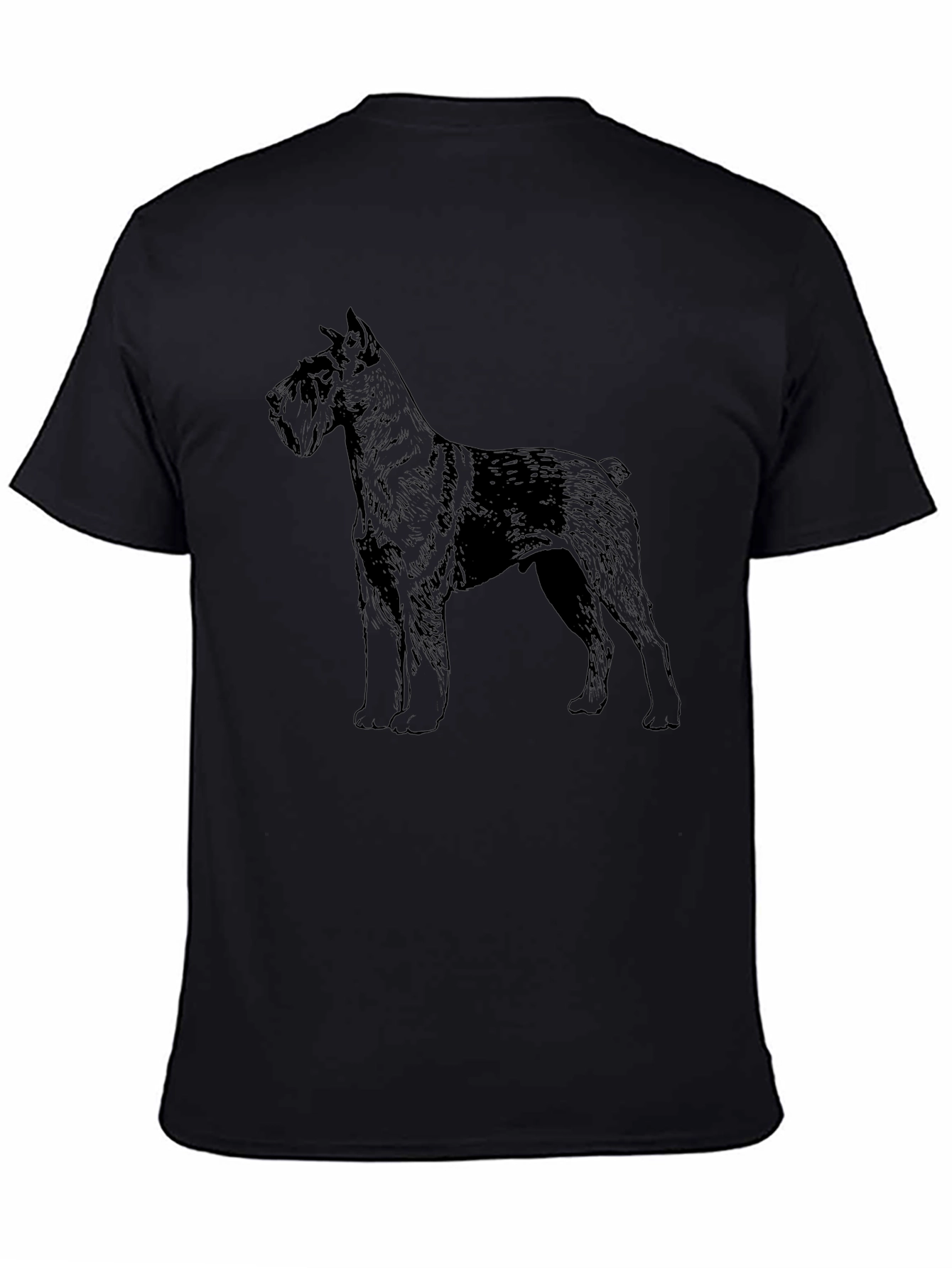 Schnauzer Dog Graphic Black T-Shirt
