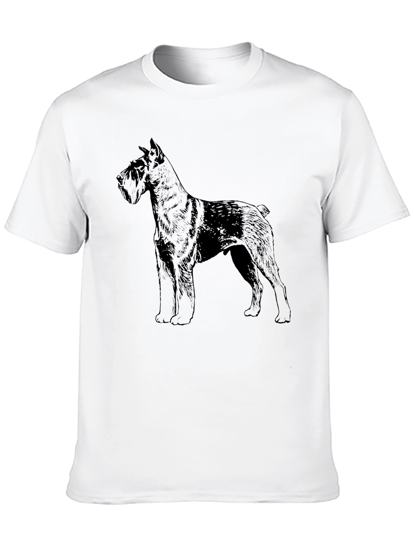 Schnauzer Dog Graphic Black T-Shirt