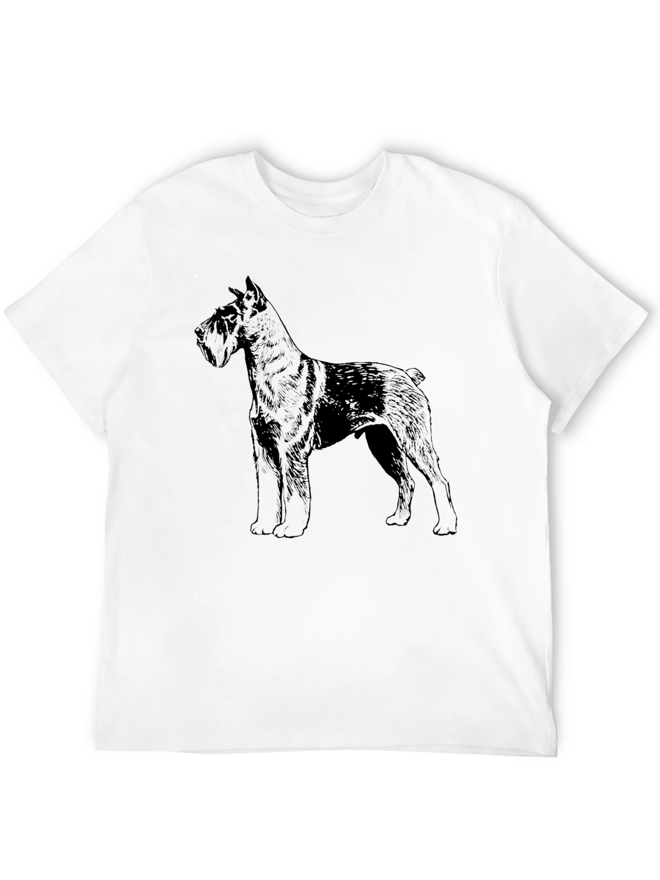 Schnauzer Dog Graphic Black T-Shirt