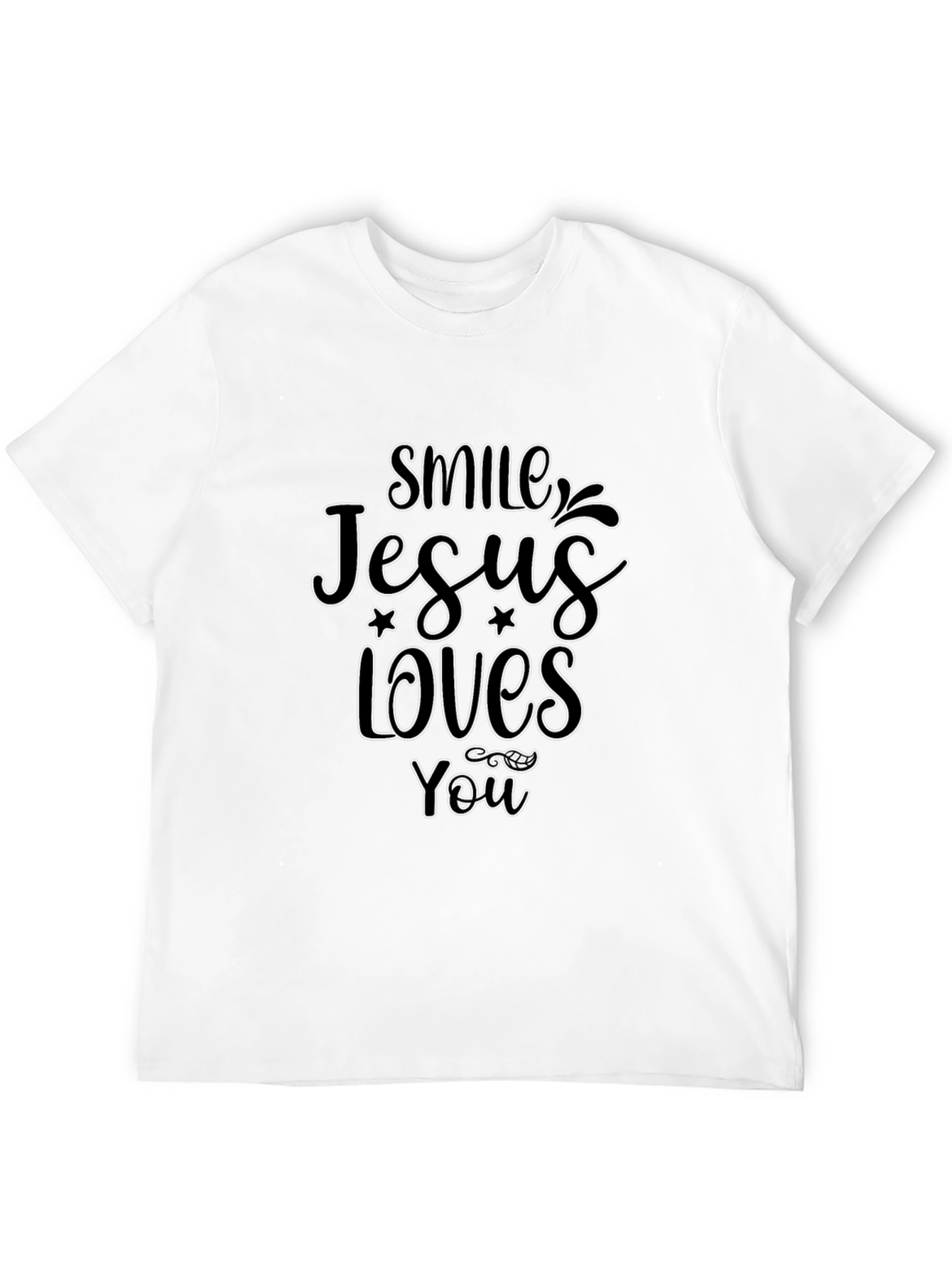 Smile Jesus Loves You Graphic T-Shirt