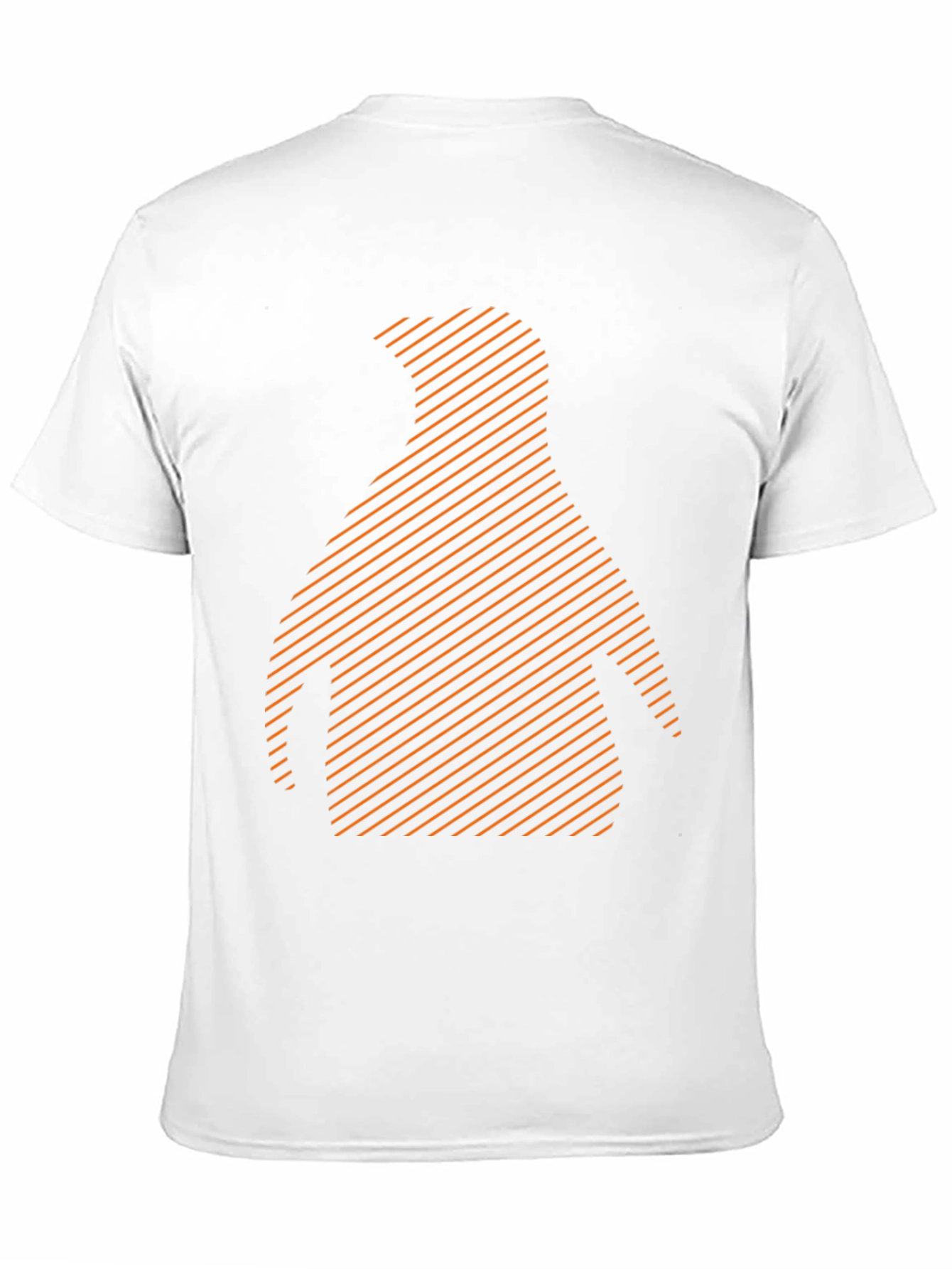 Stripped Penguin Graphic Tee - Casual Black T-Shirt