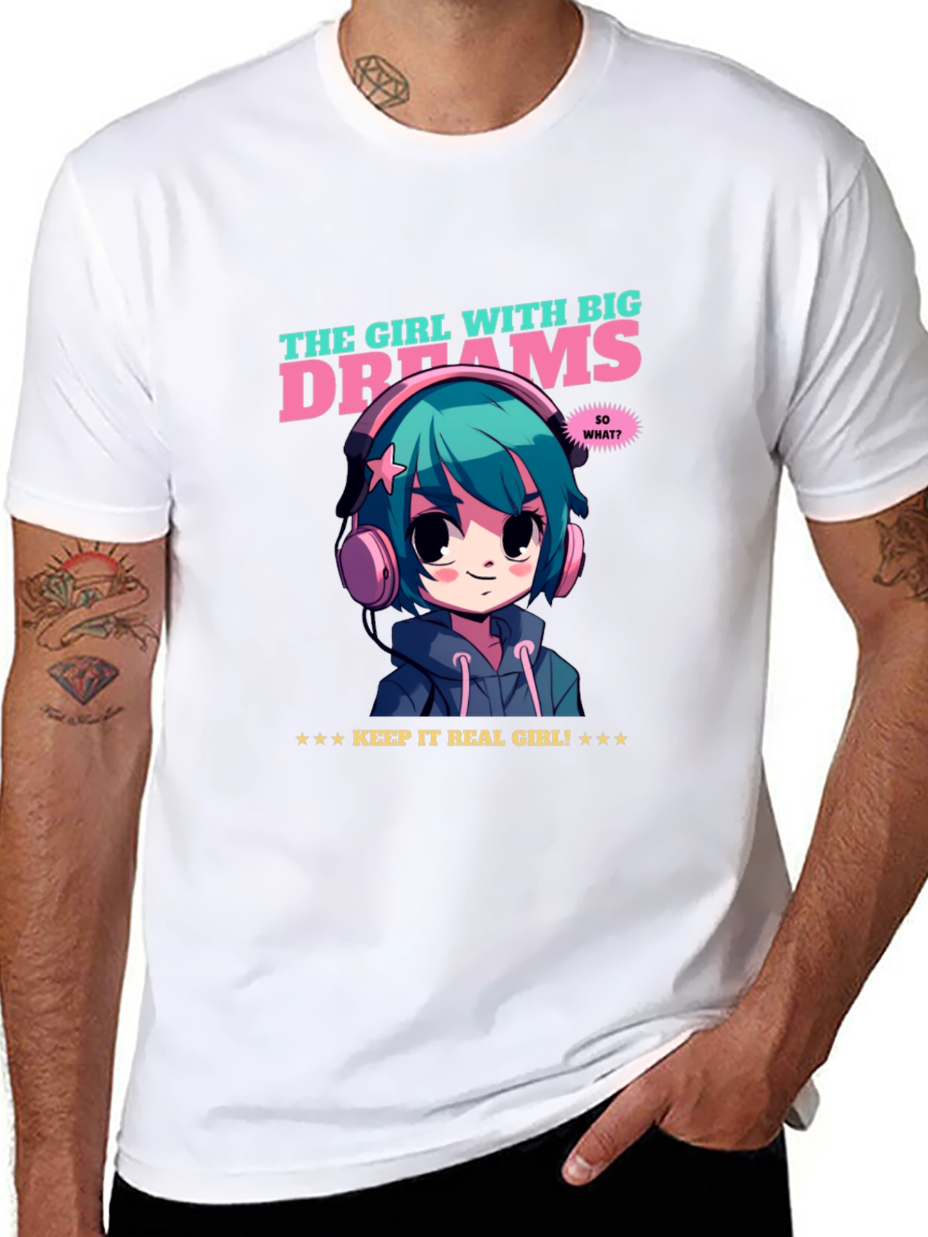 Girl with Big Dreams Graphic T-Shirt