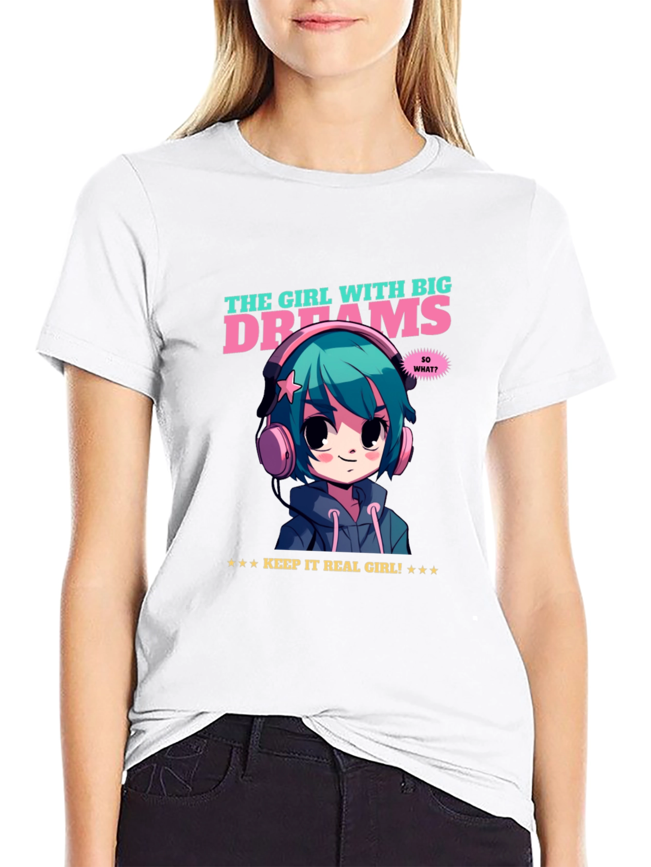 Girl with Big Dreams Graphic T-Shirt