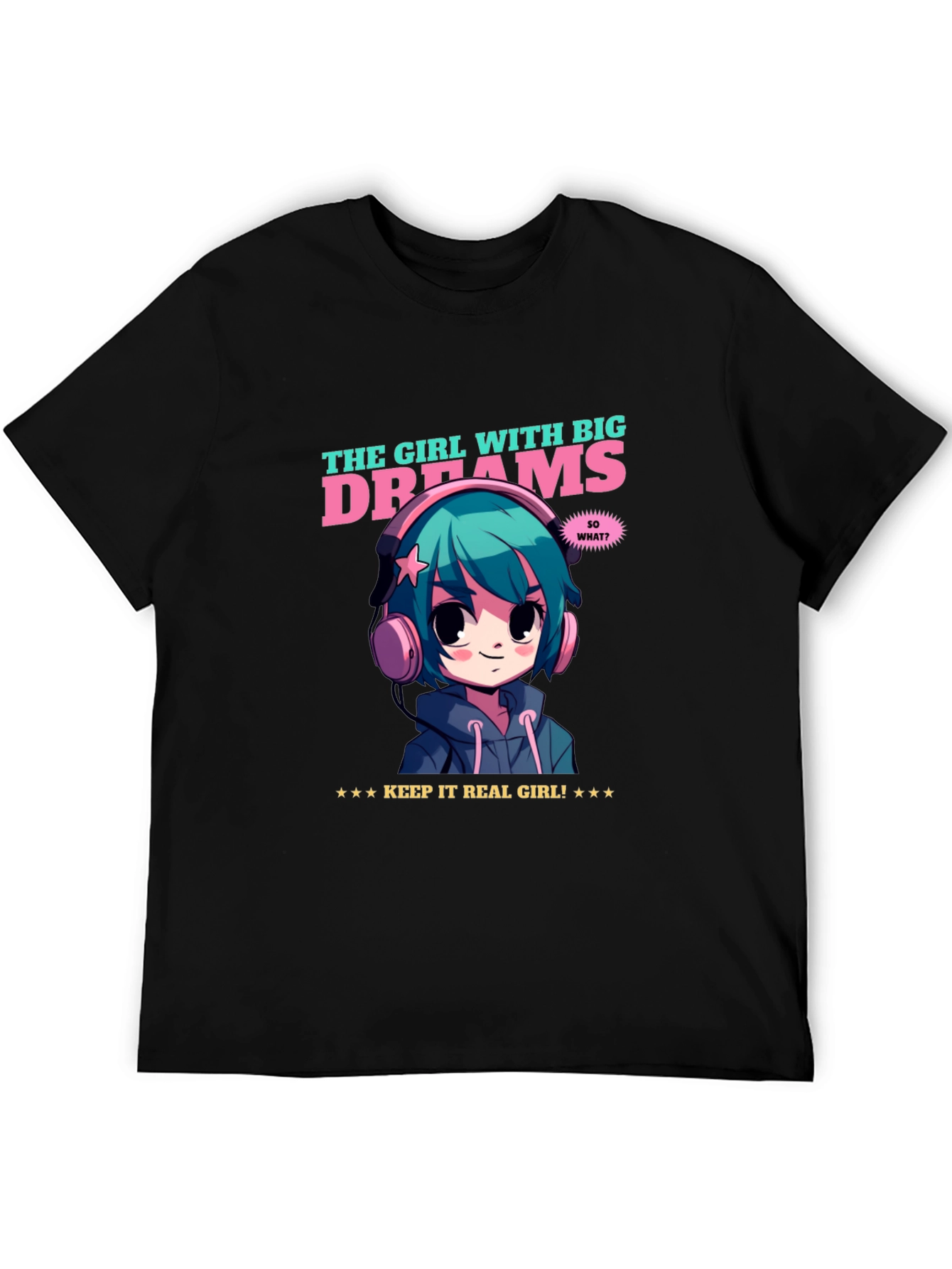 Girl with Big Dreams Graphic T-Shirt