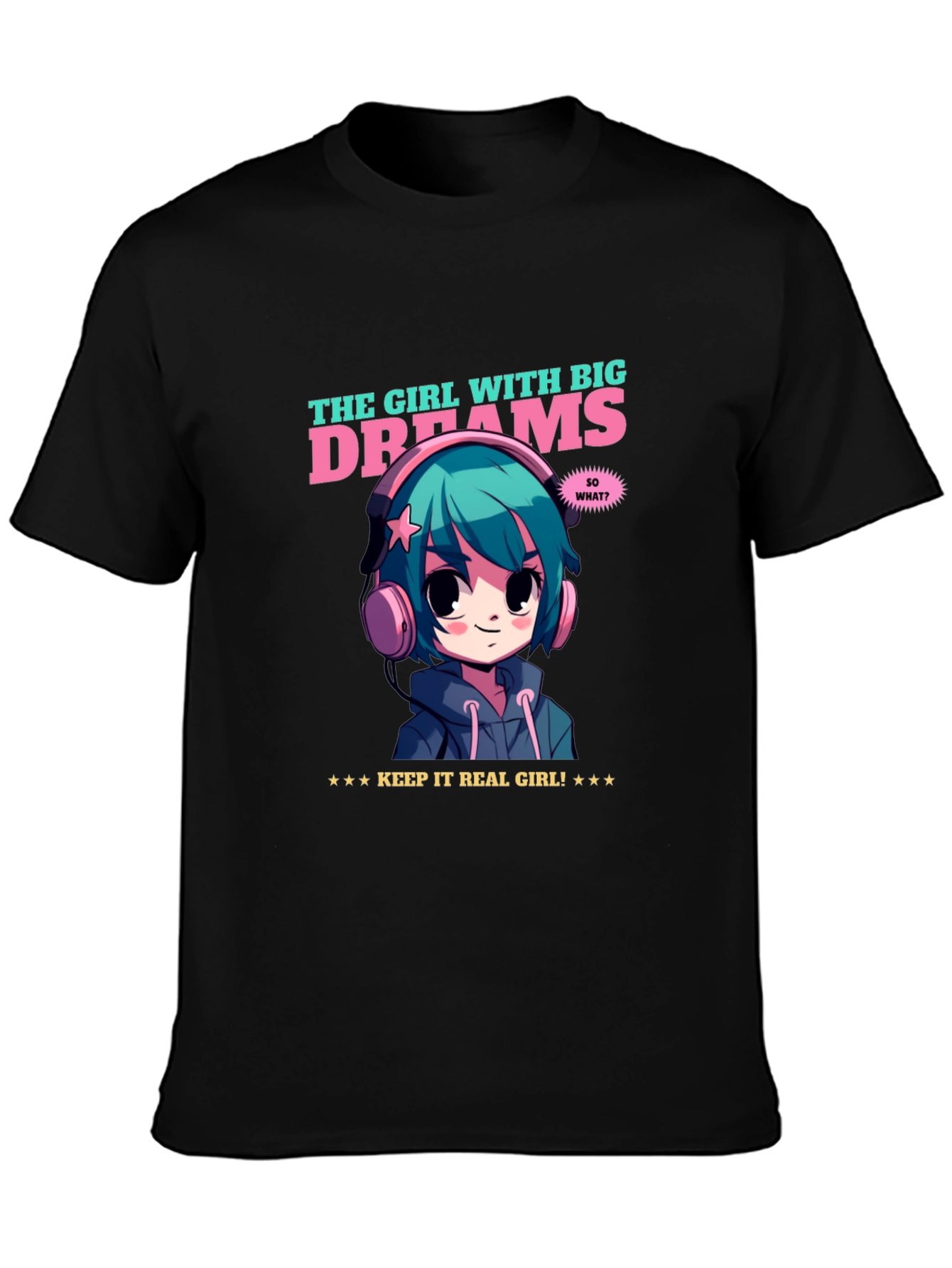 Girl with Big Dreams Graphic T-Shirt