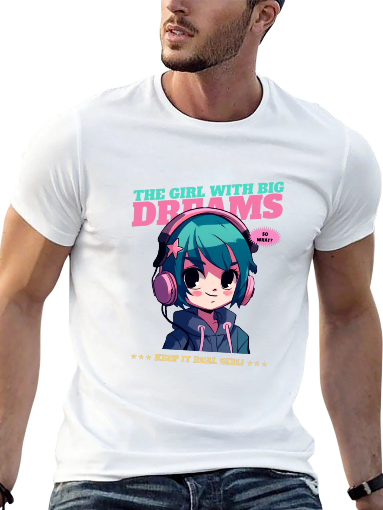 Girl with Big Dreams Graphic T-Shirt
