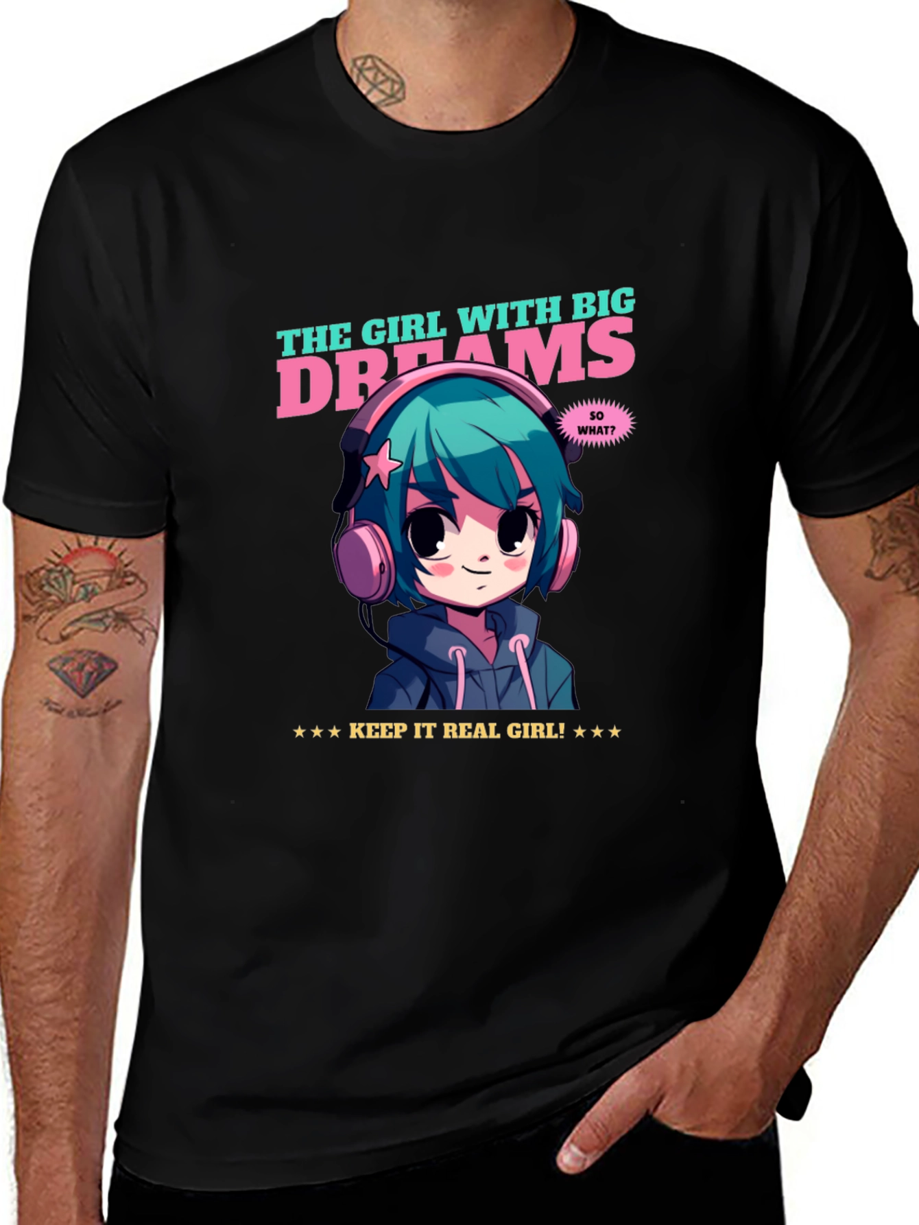 Girl with Big Dreams Graphic T-Shirt