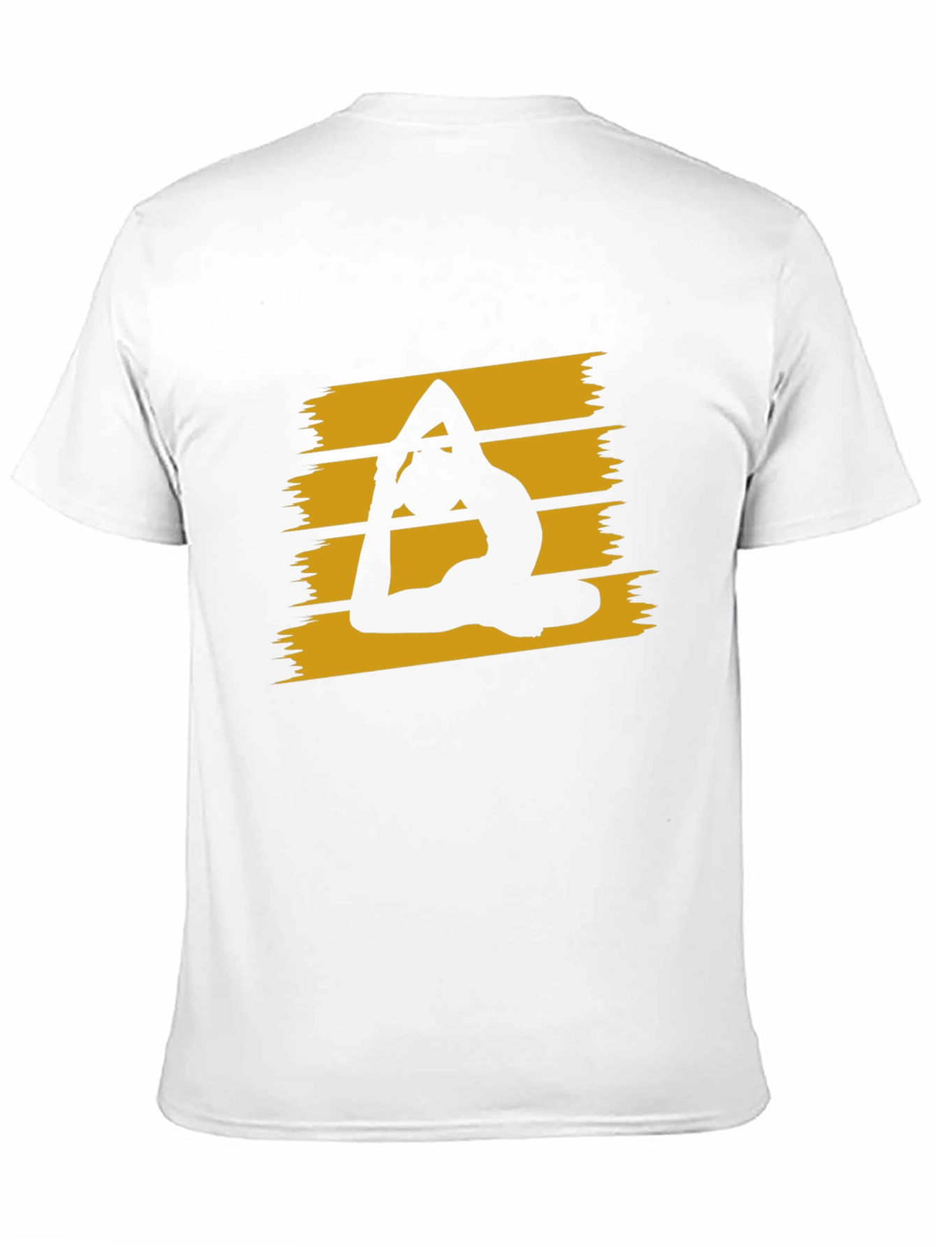 Yoga Pose Graphic Tee - Stylish Black Cotton T-Shirt