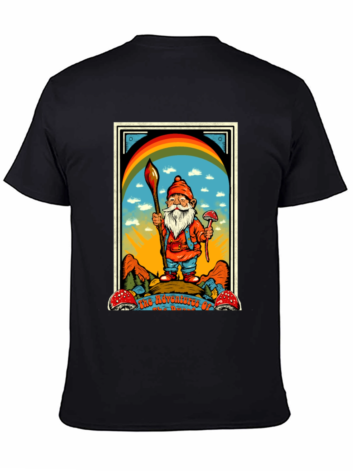 Whimsical Gnome Graphic Tee - Adventures Await!