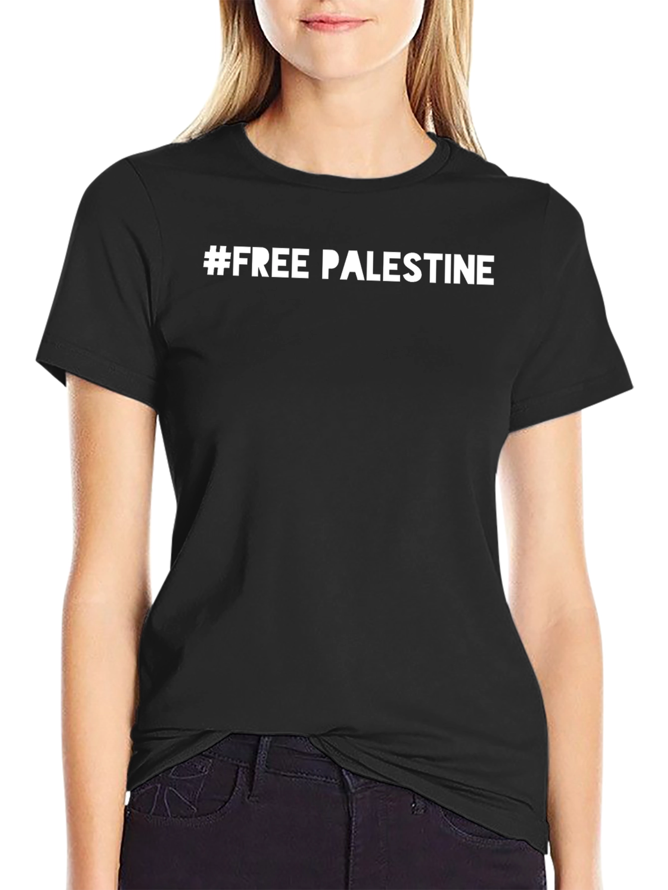 Free Palestine T-Shirt - Black Activist Tee