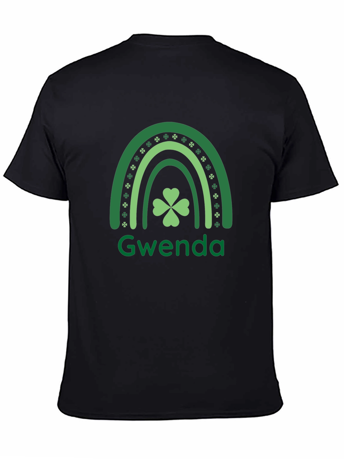 St. Patricks Day Gwenda Shamrock Rainbow T-Shirt
