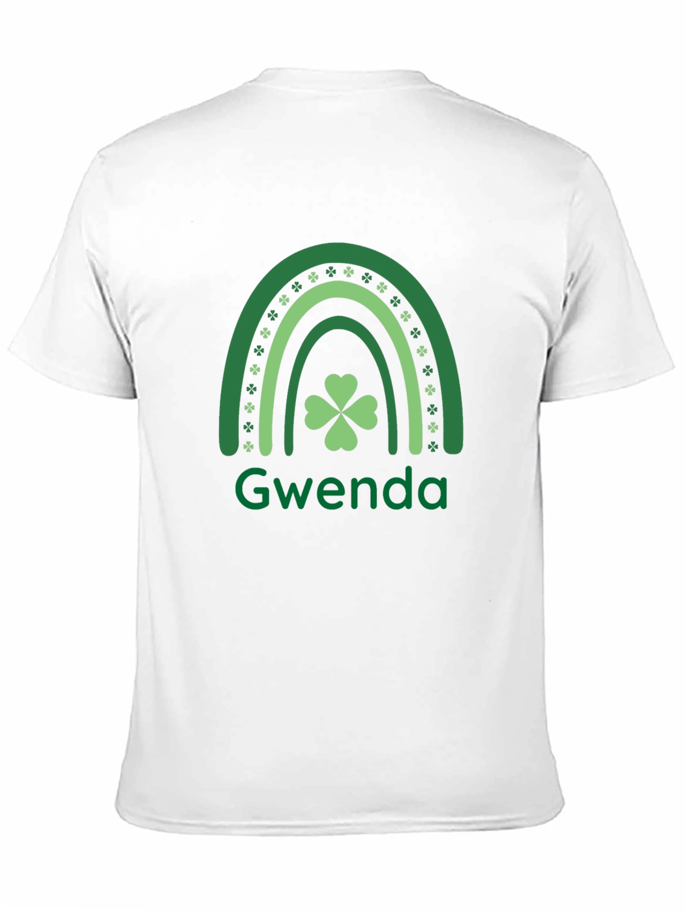 St. Patricks Day Gwenda Shamrock Rainbow T-Shirt
