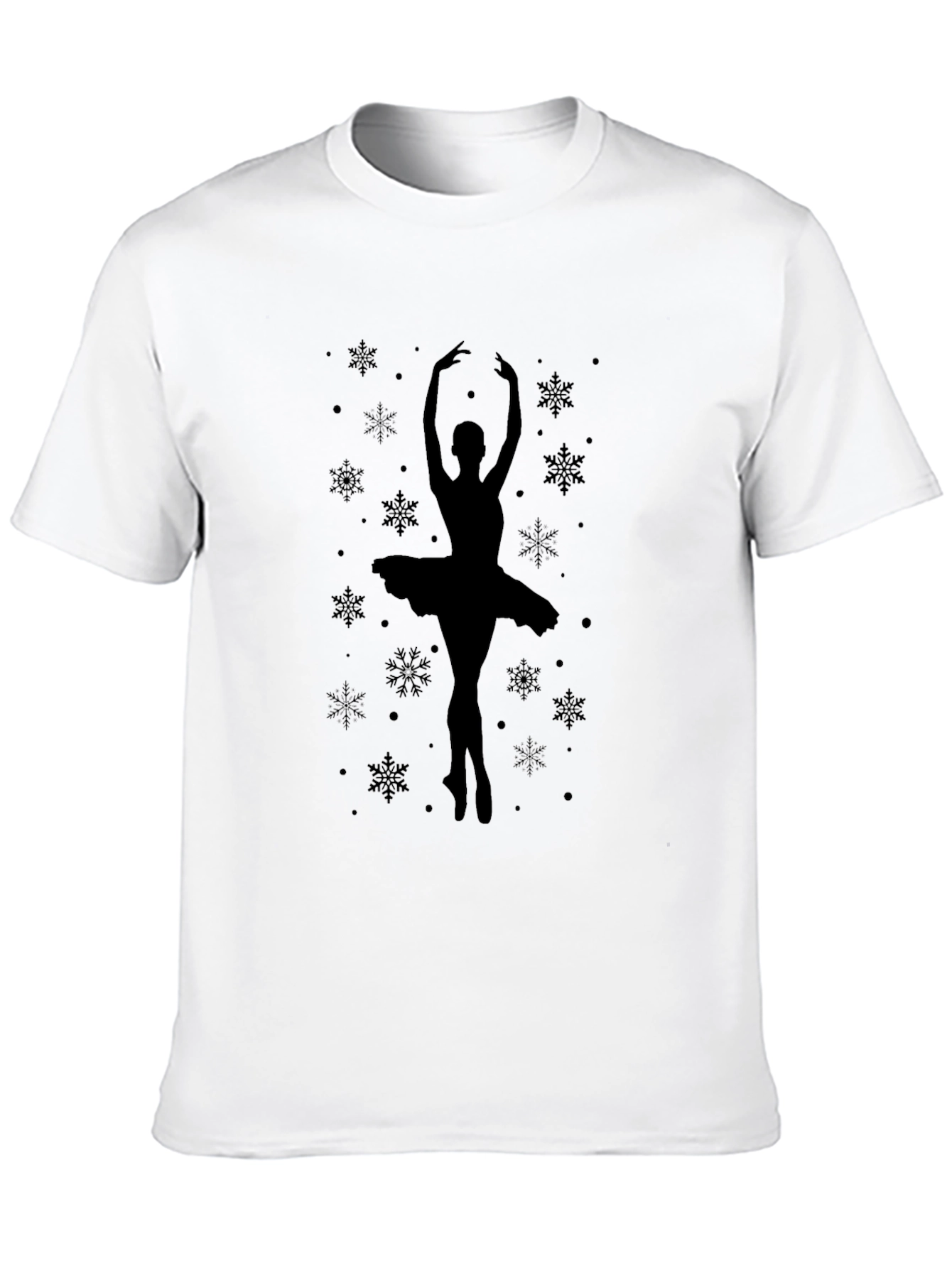 Ballerina Silhouette Black T-Shirt