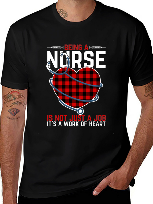 Nurse Heart Graphic T-Shirt - Work of Heart Tee