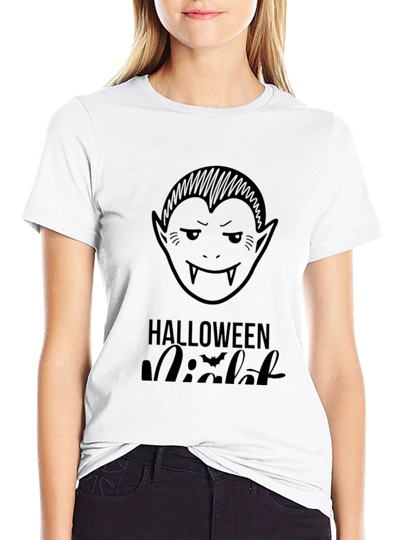 Halloween Night Vampire Graphic Tee