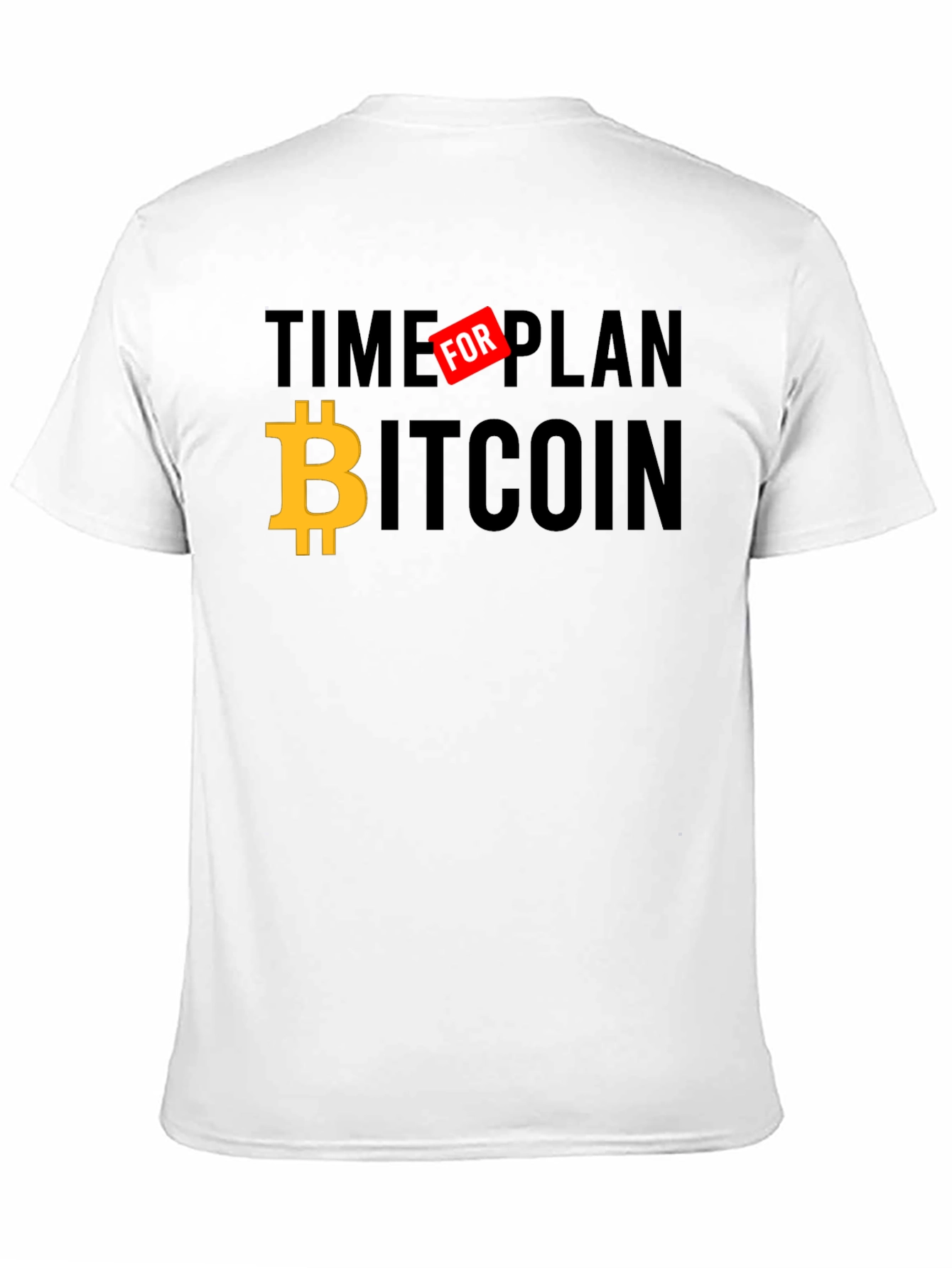 Time for Bitcoin Black Graphic T-Shirt