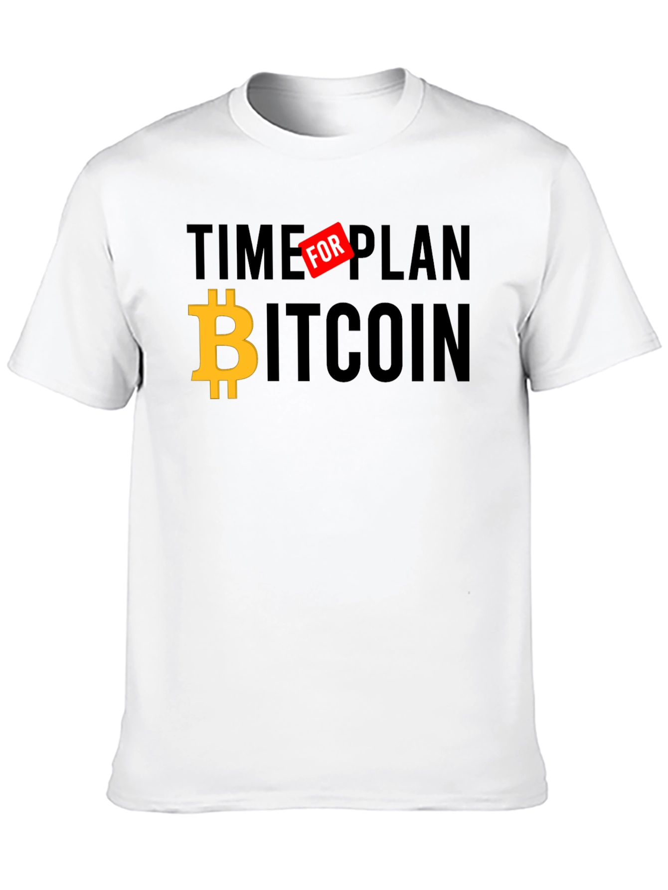 Time for Bitcoin Black Graphic T-Shirt