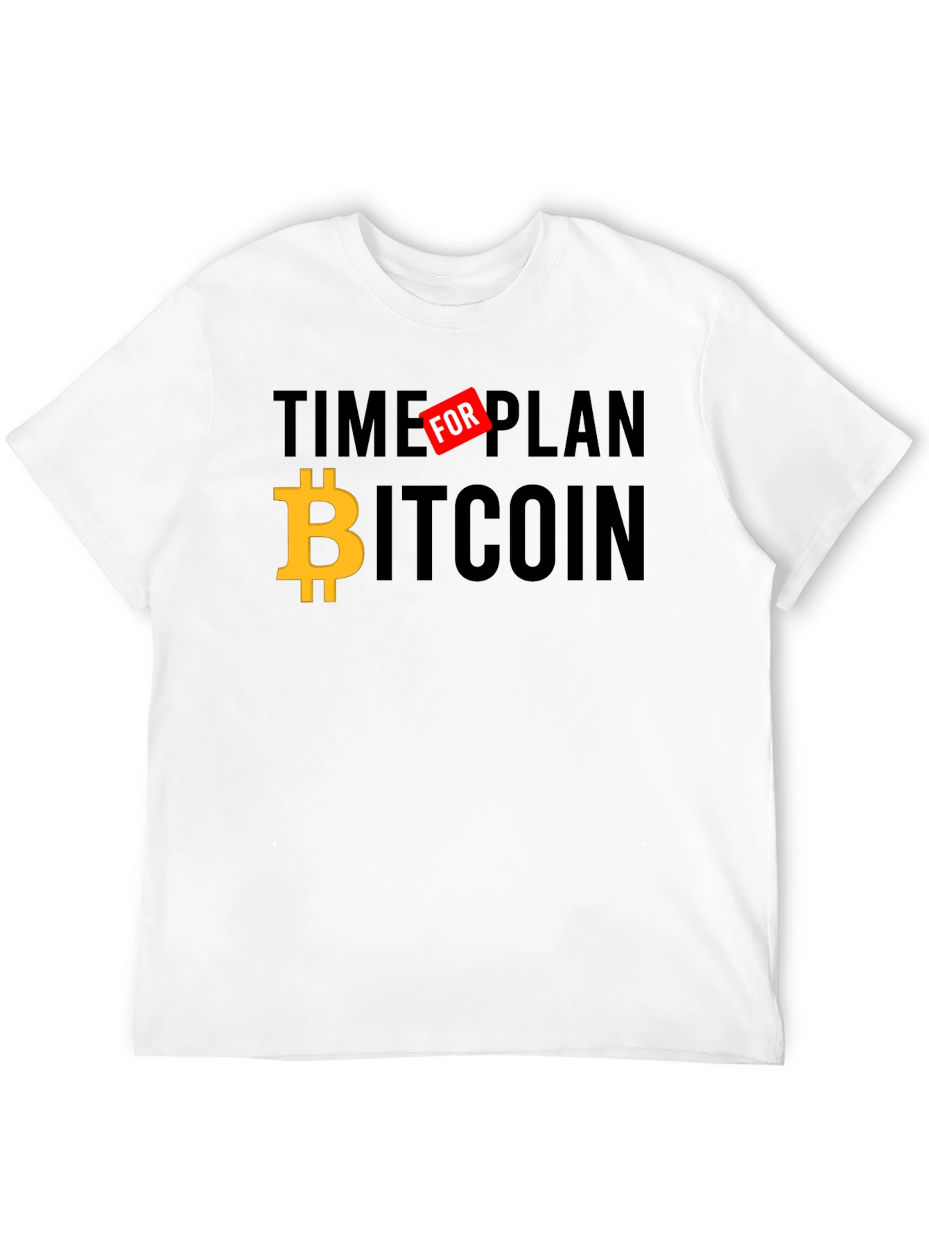 Time for Bitcoin Black Graphic T-Shirt