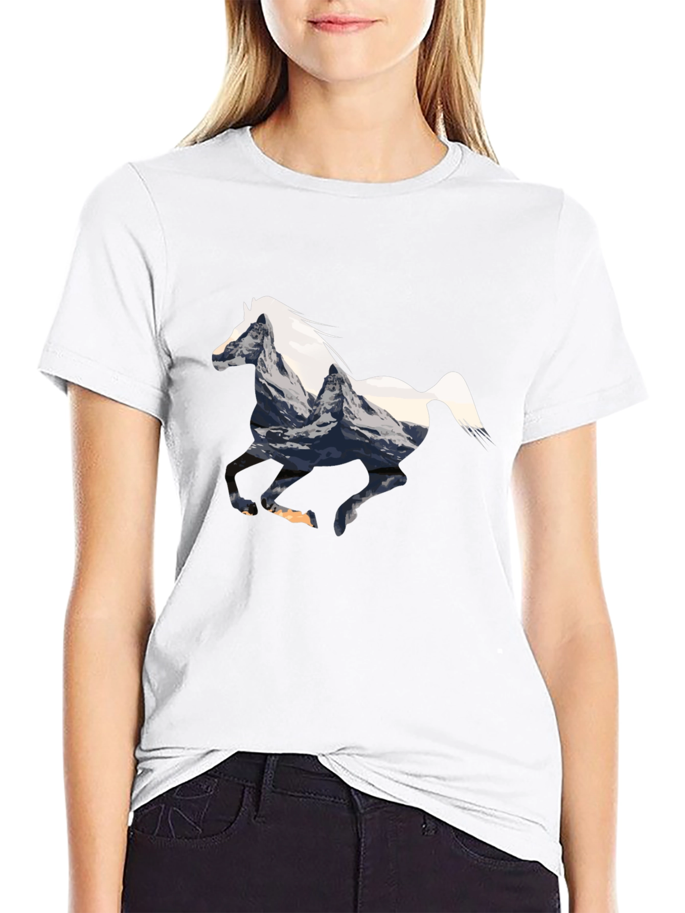 Horse Mountain Graphic Tee - Black