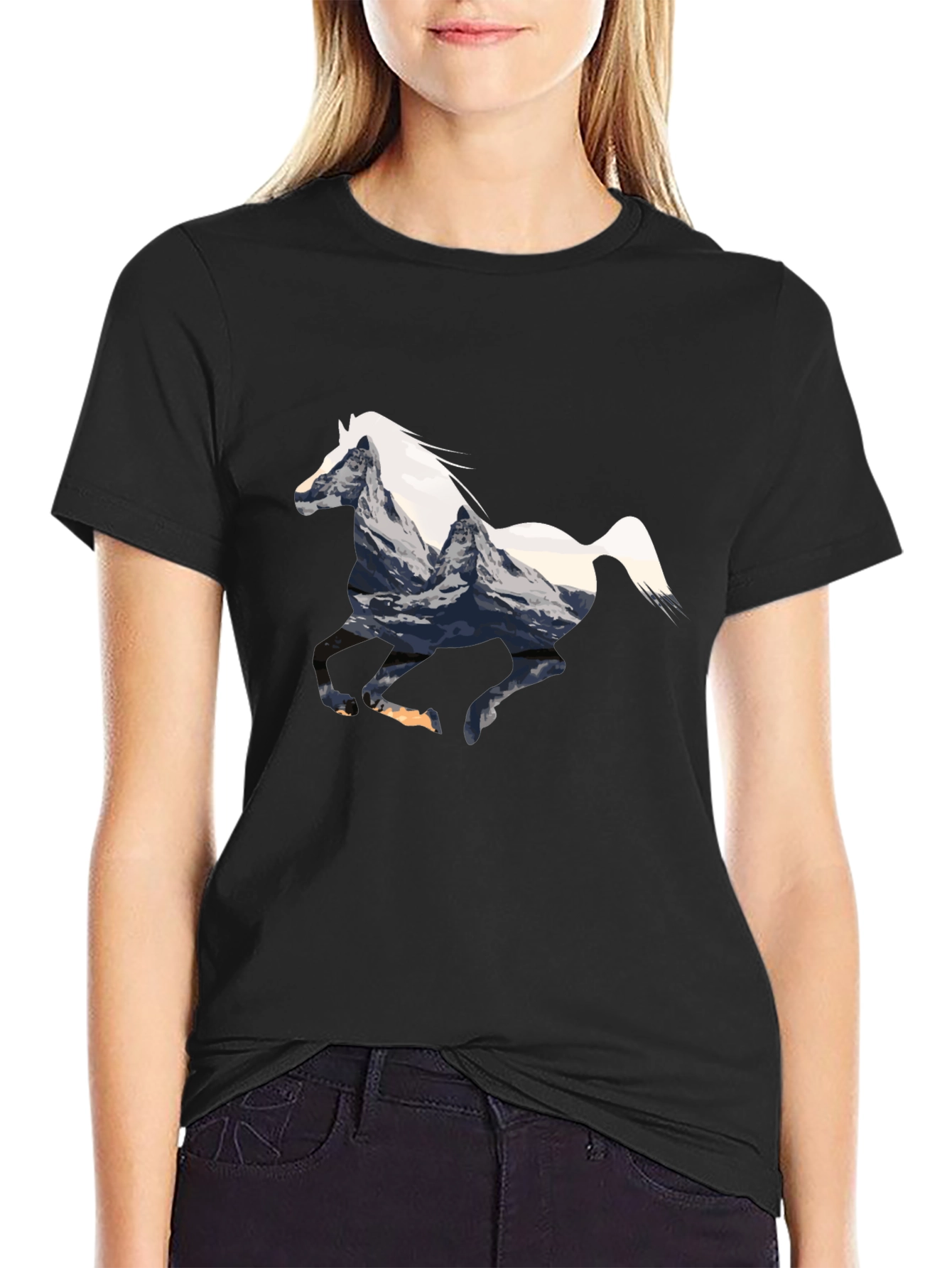 Horse Mountain Graphic Tee - Black