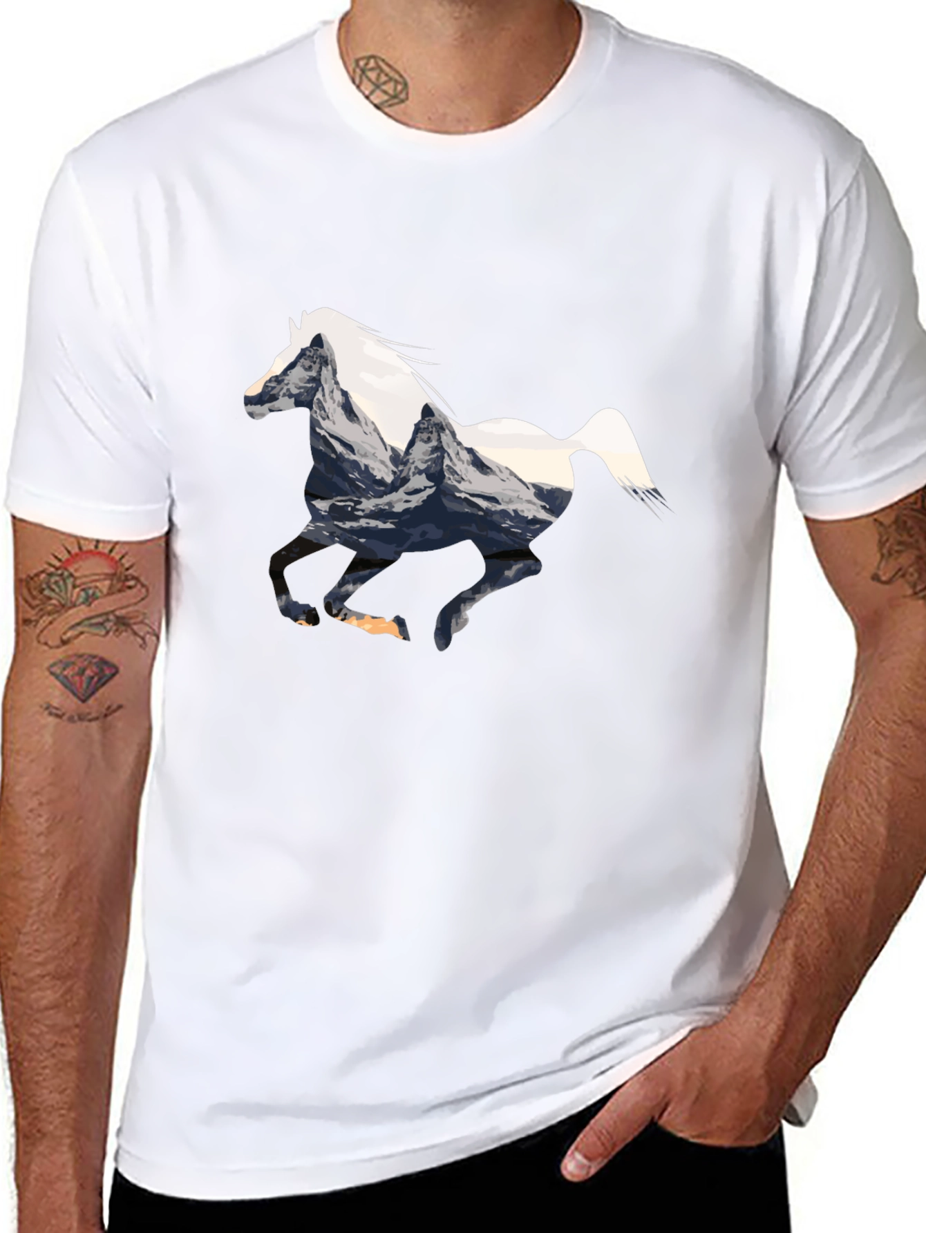 Horse Mountain Graphic Tee - Black