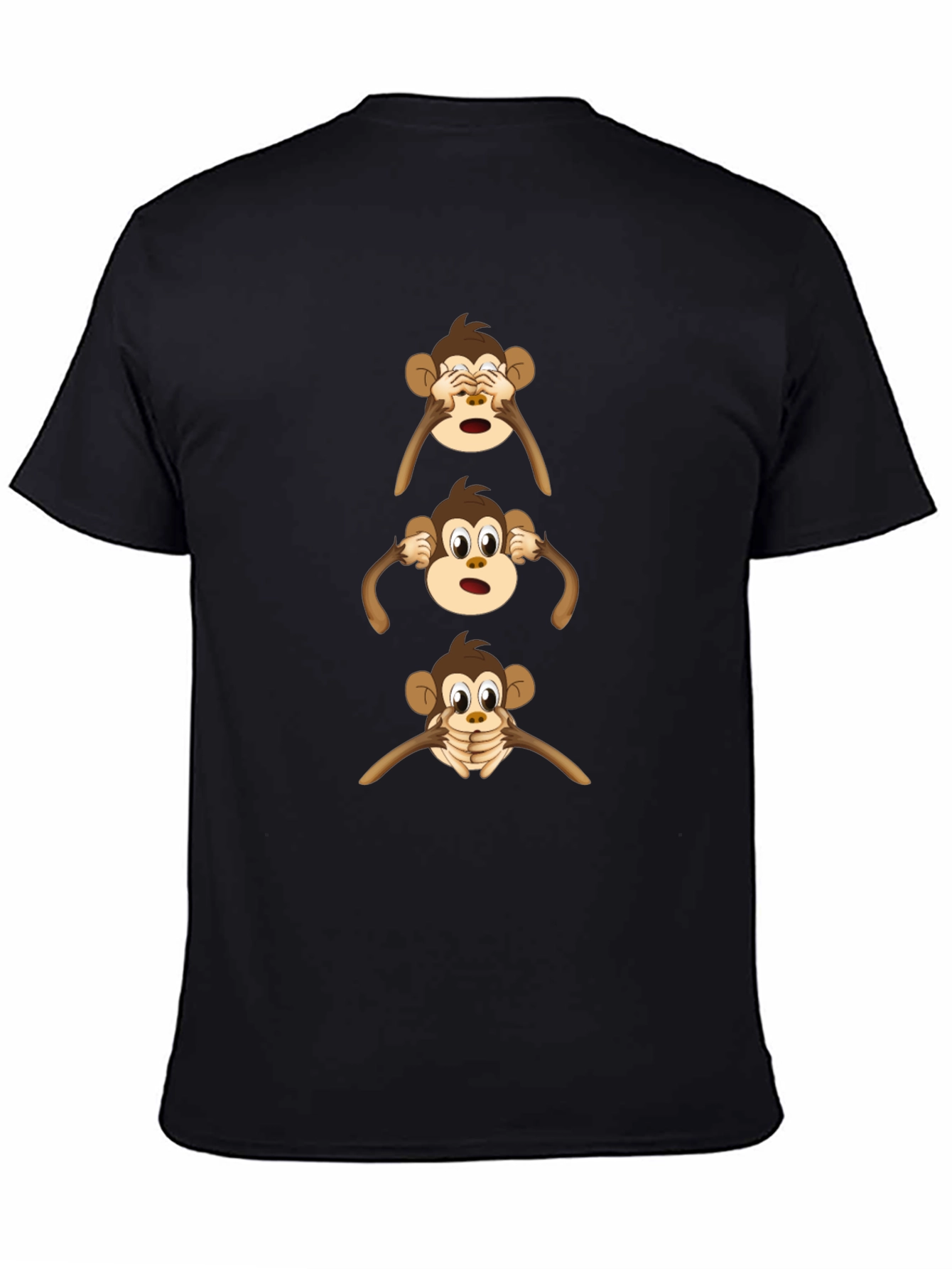 Hear See Speak No Evil Monkey Graphic Tee