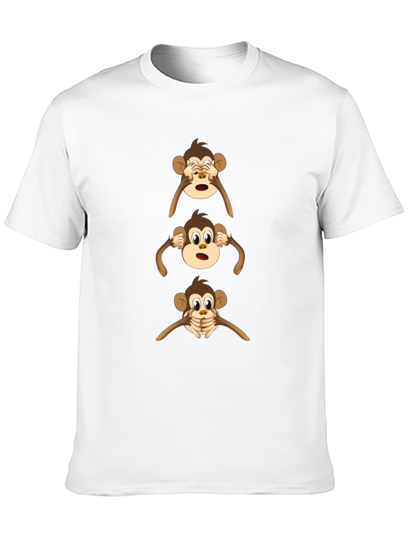Hear See Speak No Evil Monkey Graphic Tee