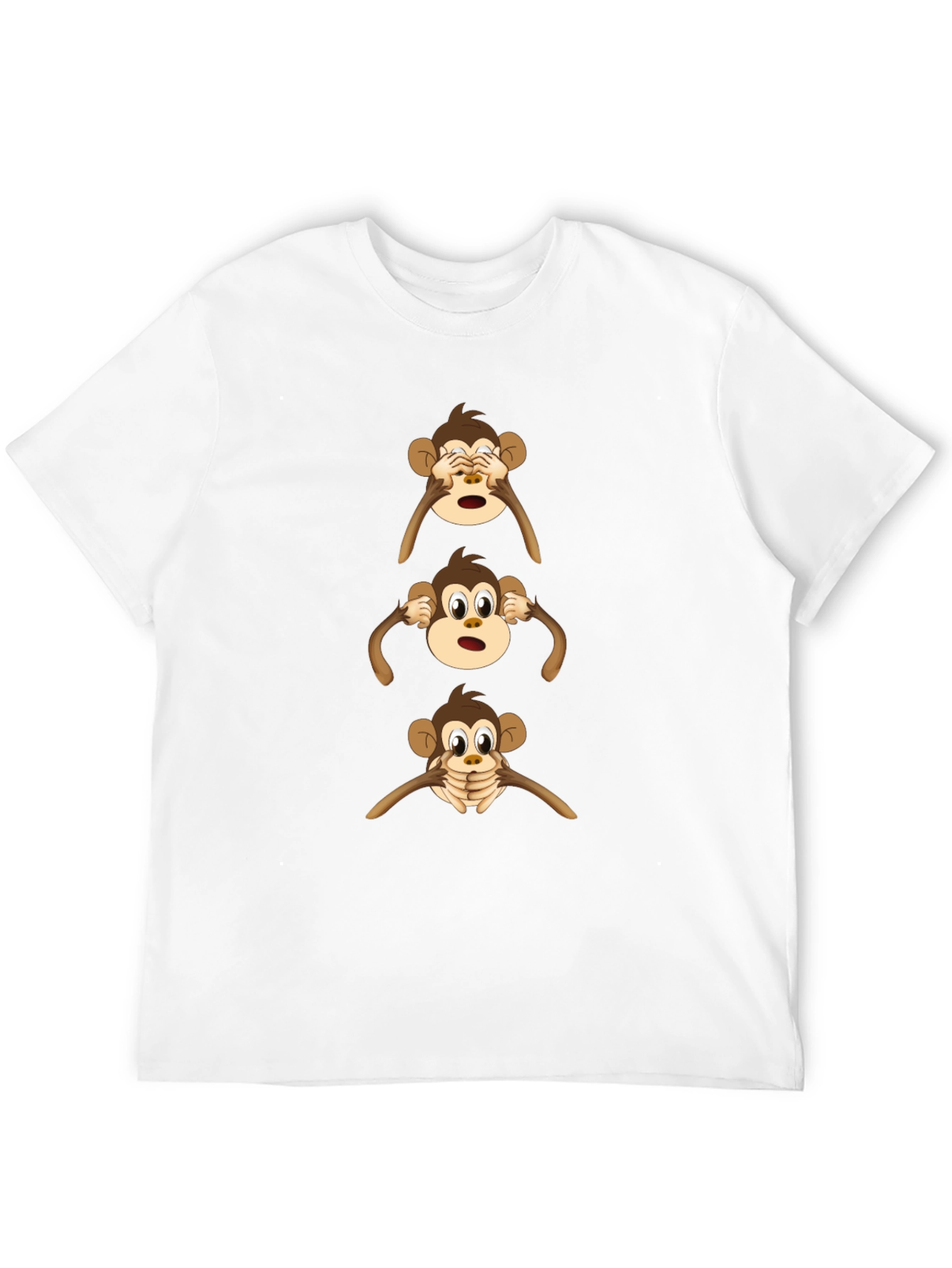 Hear See Speak No Evil Monkey Graphic Tee