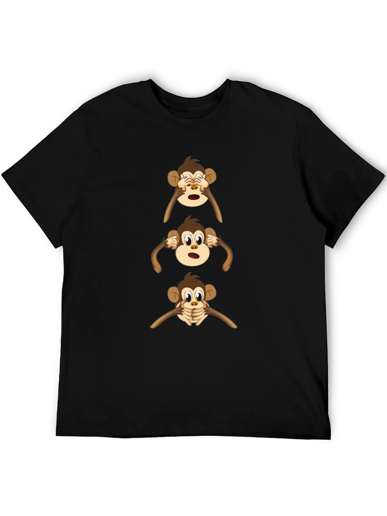 Hear See Speak No Evil Monkey Graphic Tee