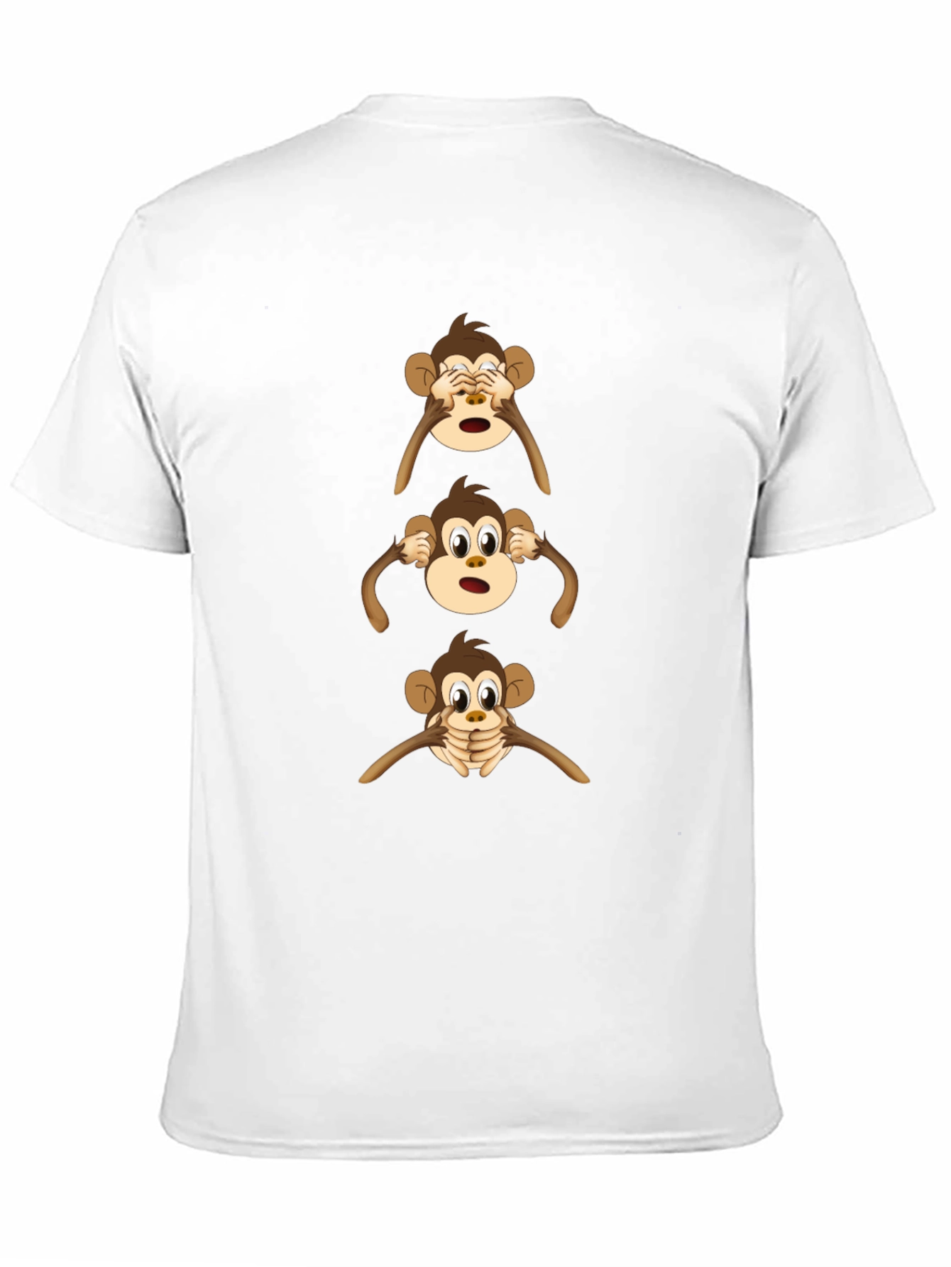 Hear See Speak No Evil Monkey Graphic Tee