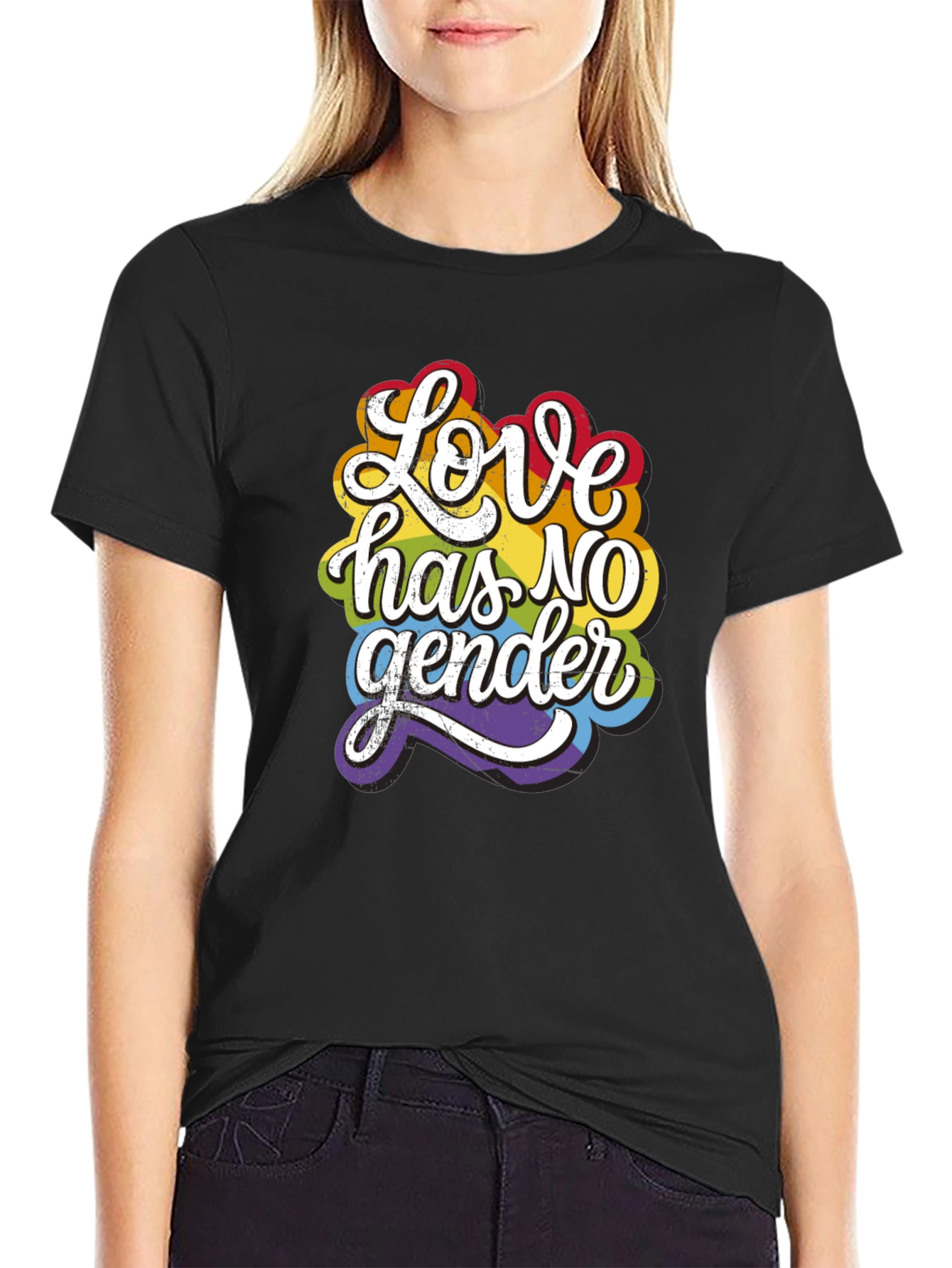 Love Has No Gender Rainbow Graphic Tee
