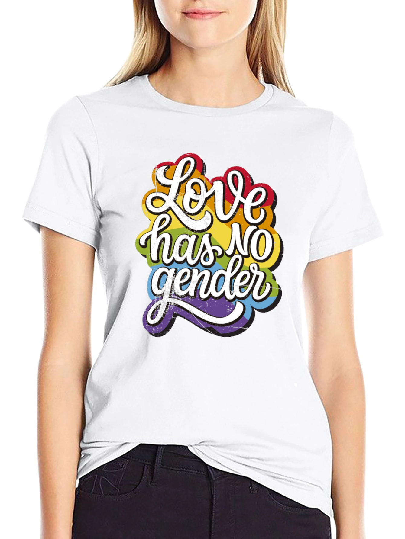 Love Has No Gender Rainbow Graphic Tee
