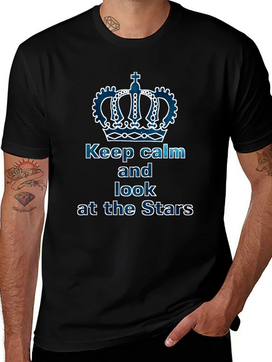 Keep Calm and Look at the Stars Graphic Tee