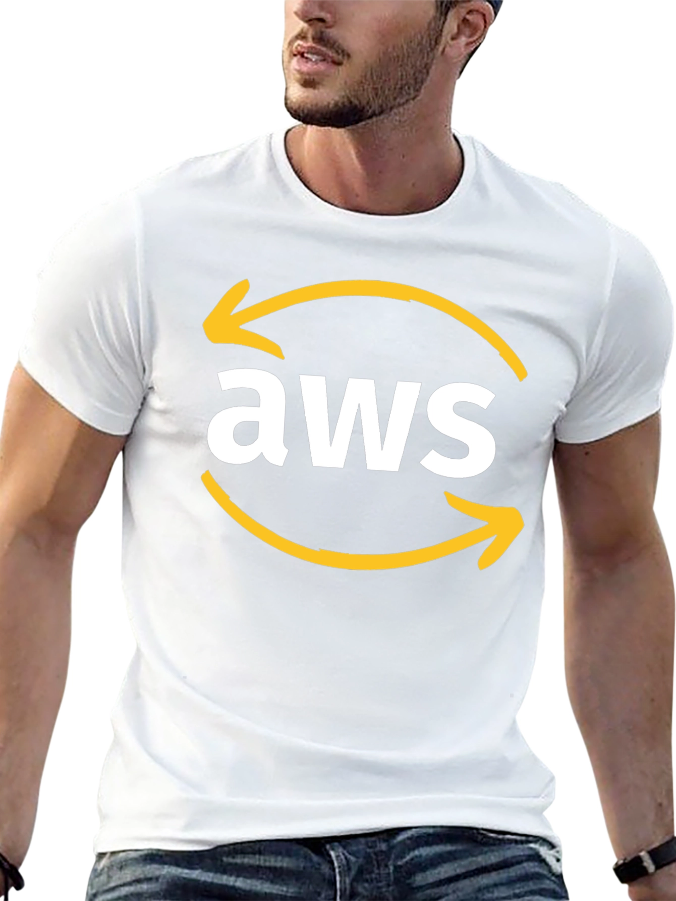 AWS Arrow Logo Black T-Shirt
