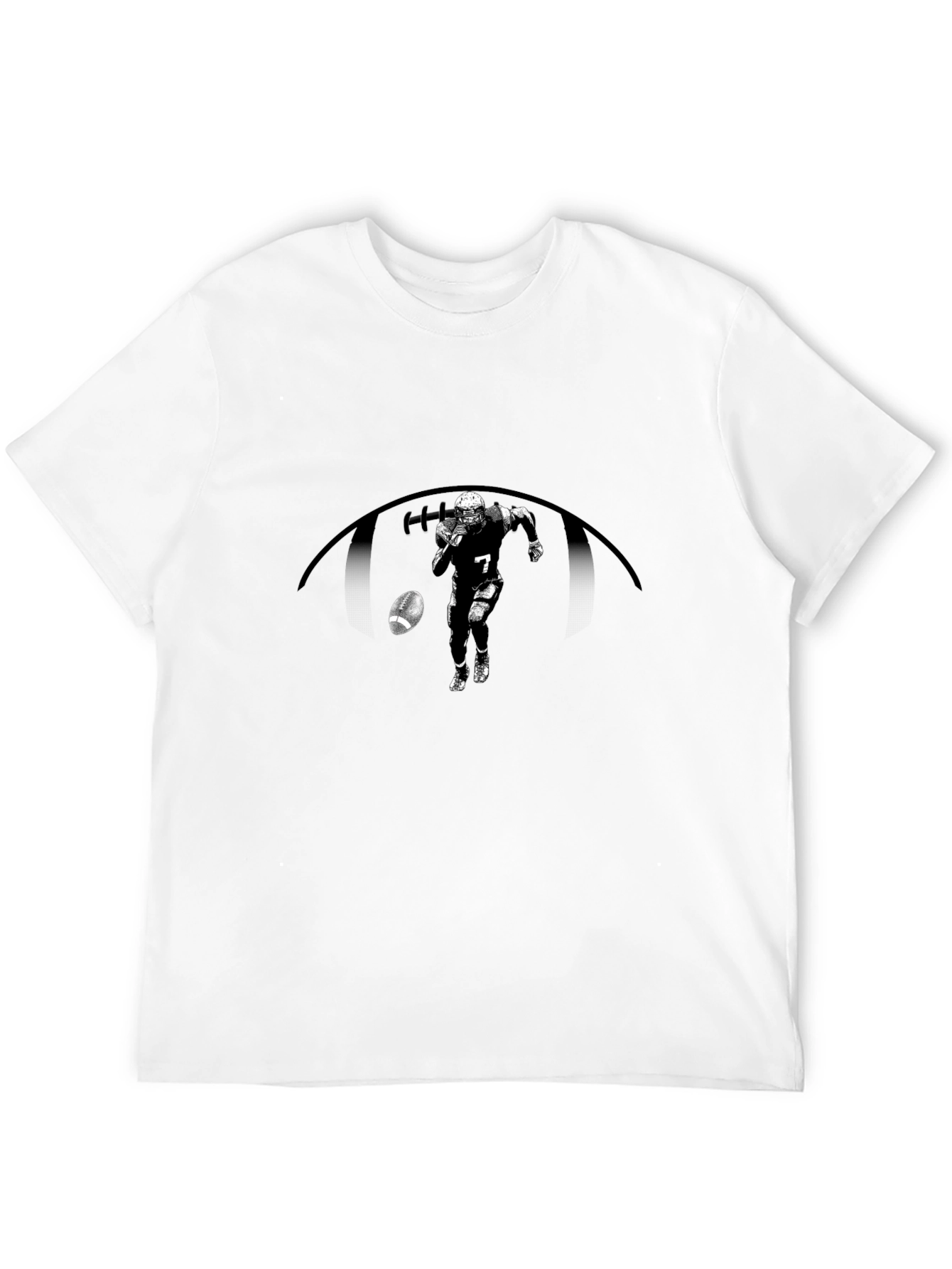 Football Player Graphic T-Shirt