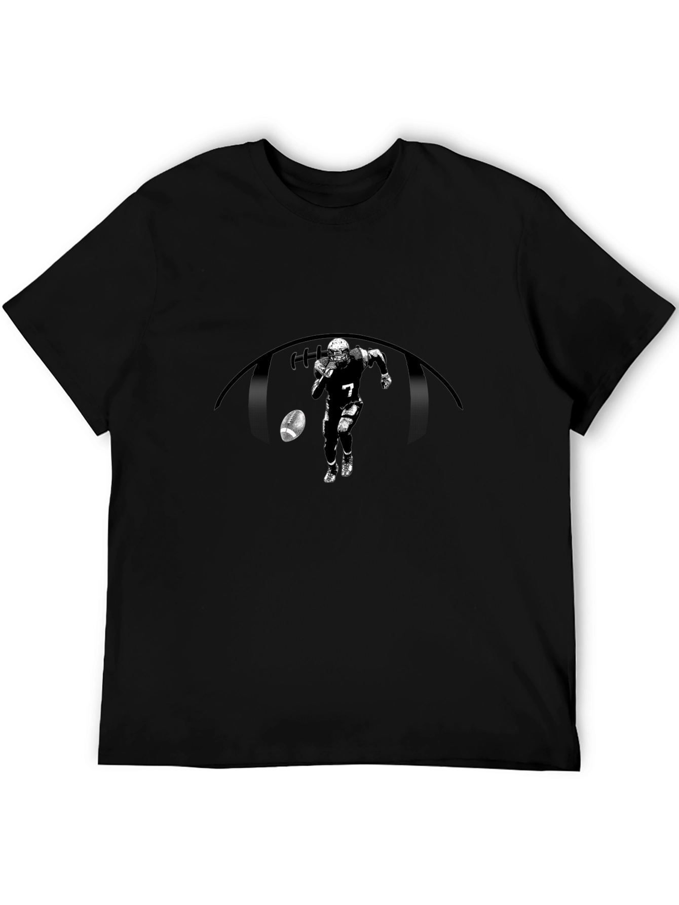 Football Player Graphic T-Shirt