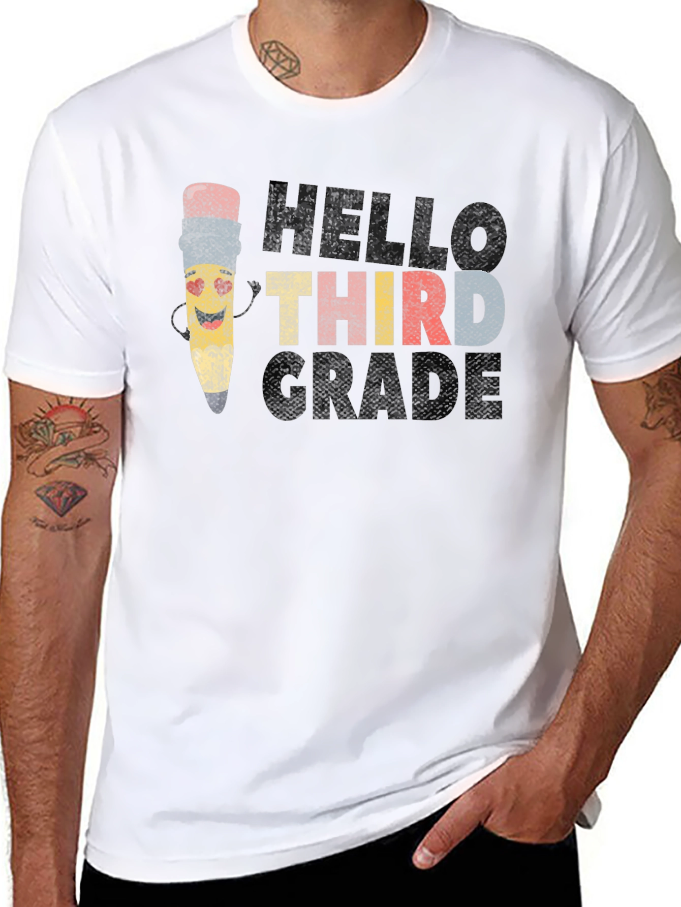 Hello Third Grade T-Shirt - Back to School Tee