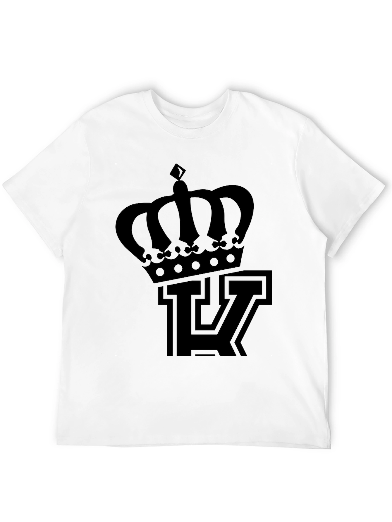 Crown & Letter T-Shirt - Mens Graphic Tee