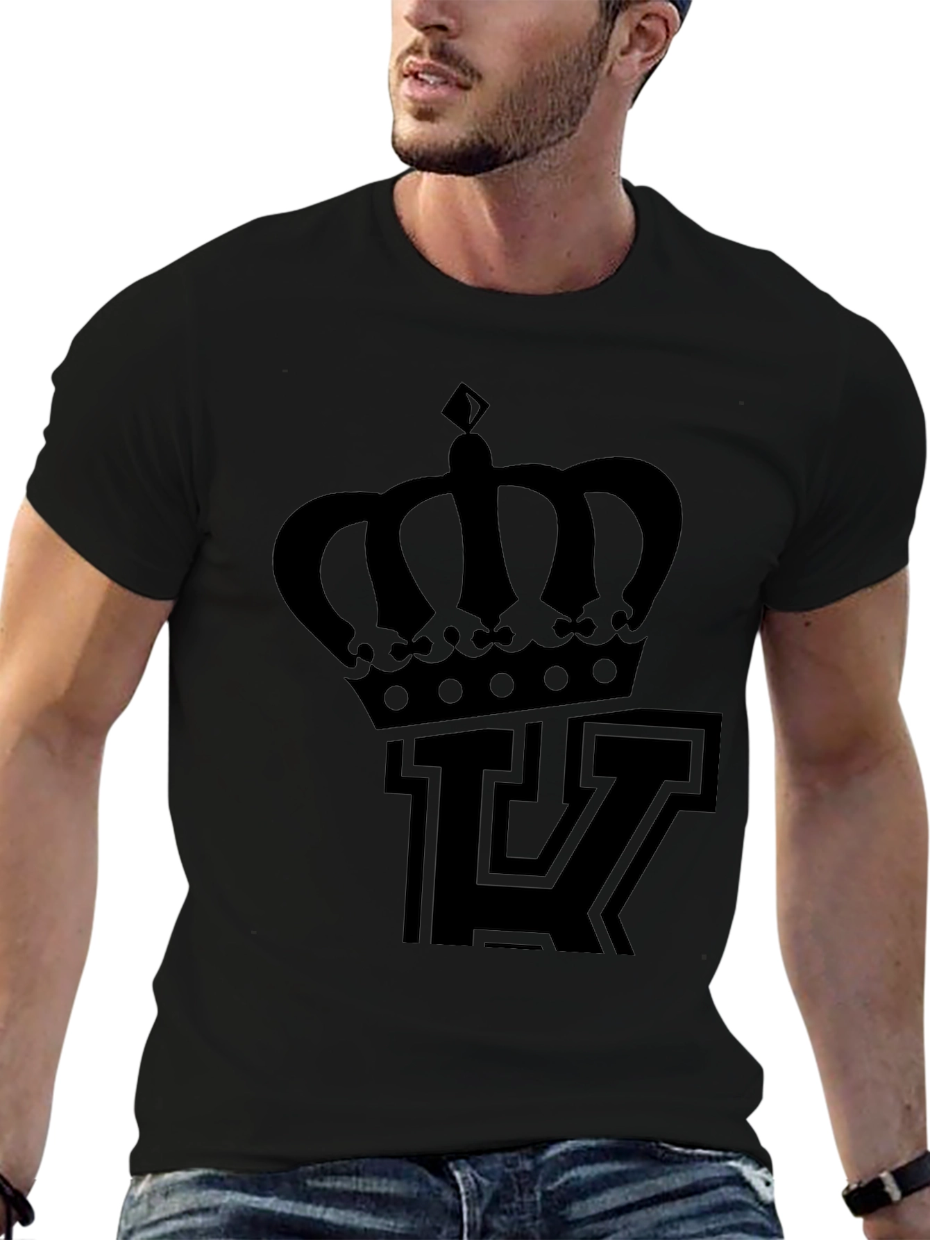 Crown & Letter T-Shirt - Mens Graphic Tee