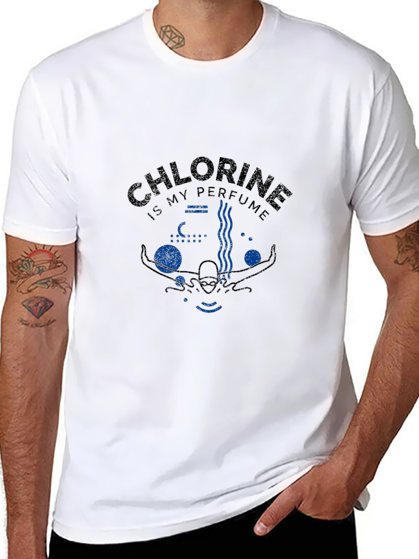 Chlorine is My Perfume Swimmer T-Shirt