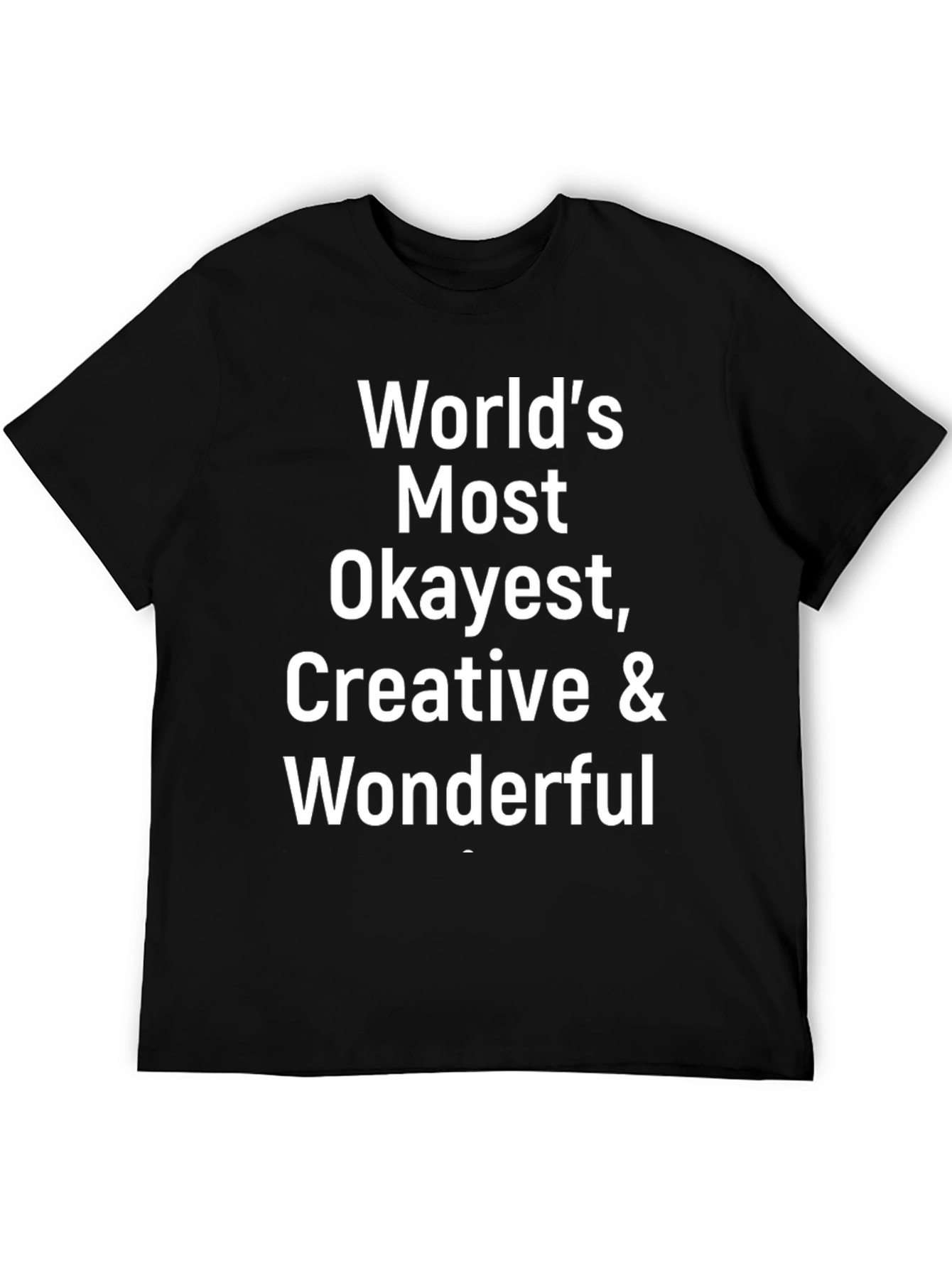 Worlds Okayest Creative & Wonderful T-Shirt