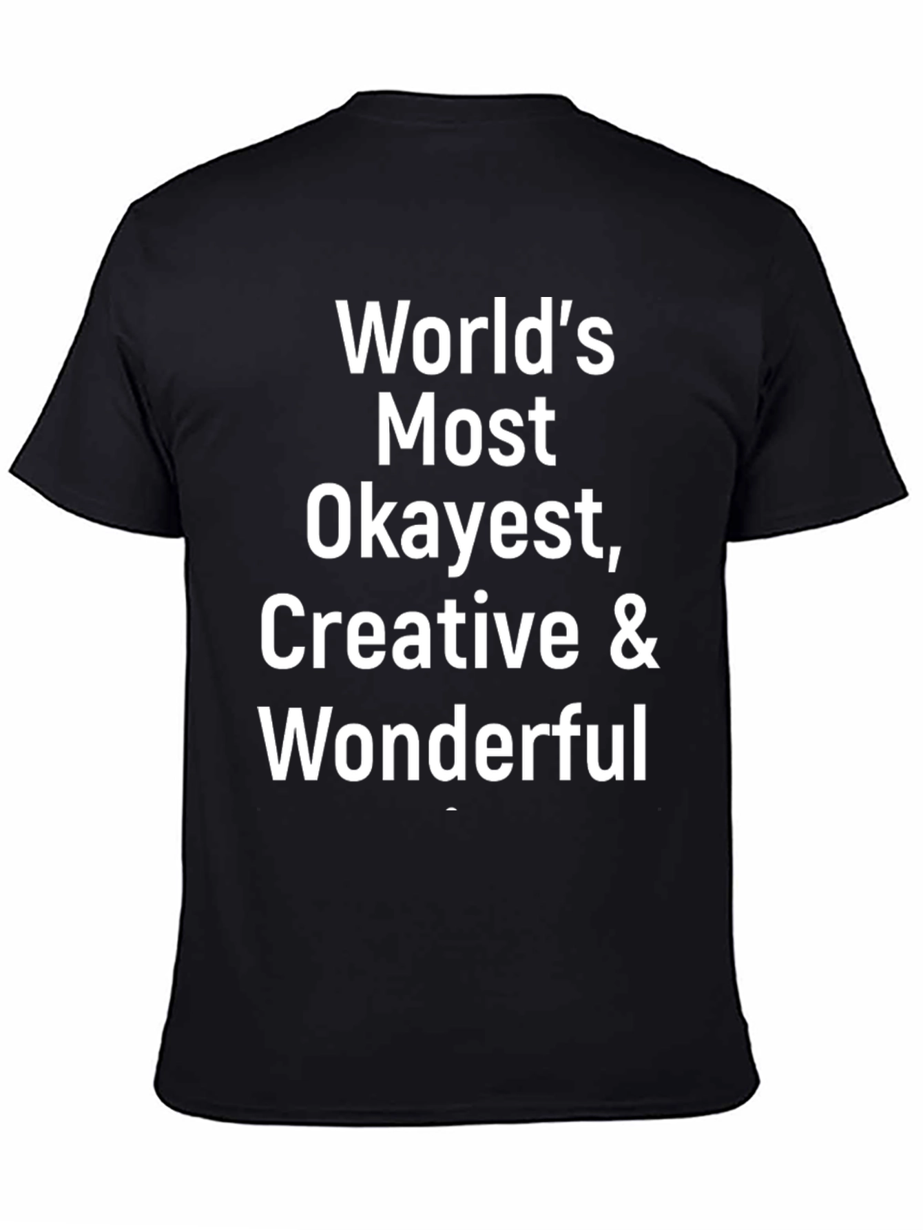 Worlds Okayest Creative & Wonderful T-Shirt
