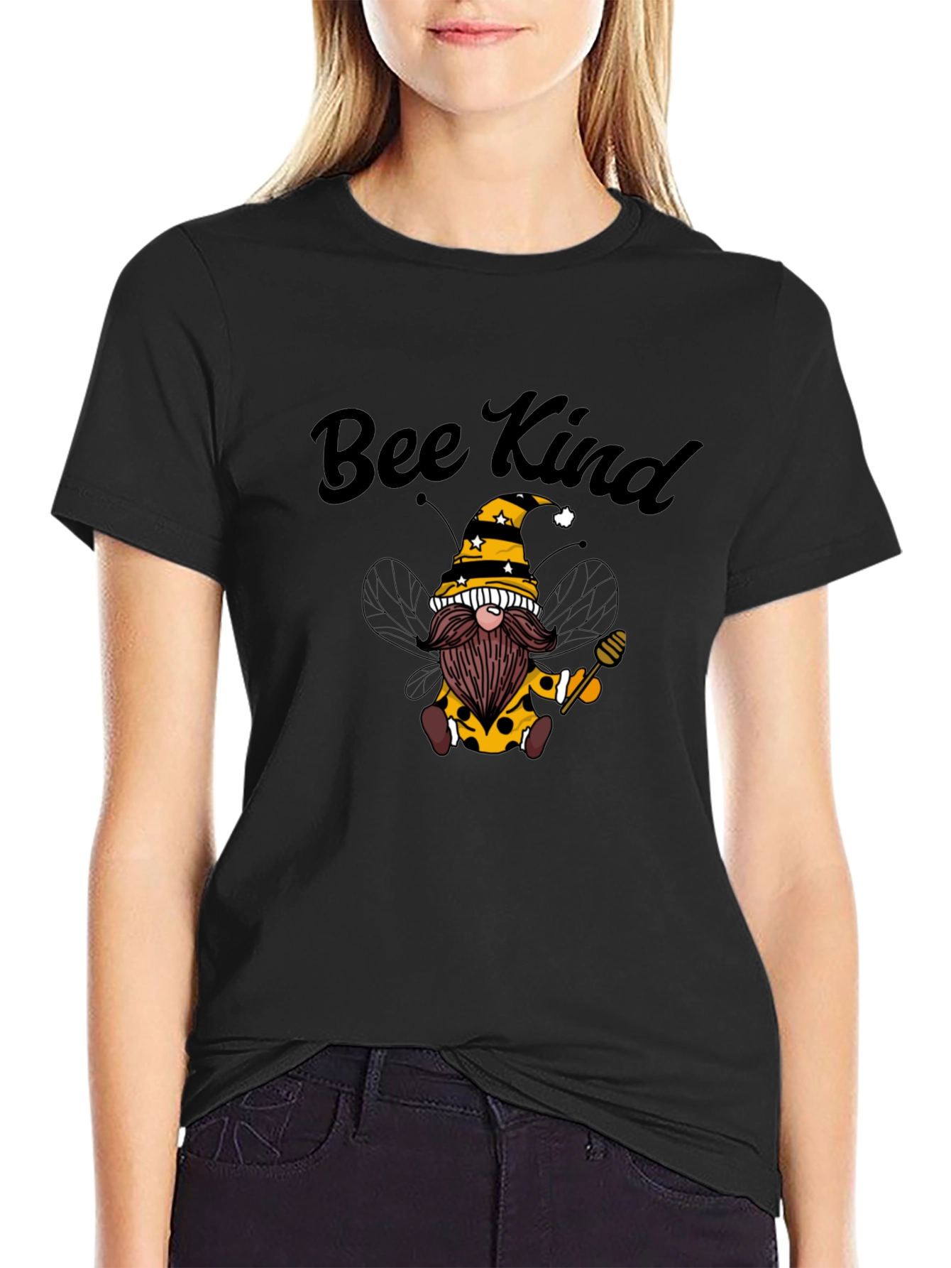 Bee Kind Gnome Graphic T-Shirt