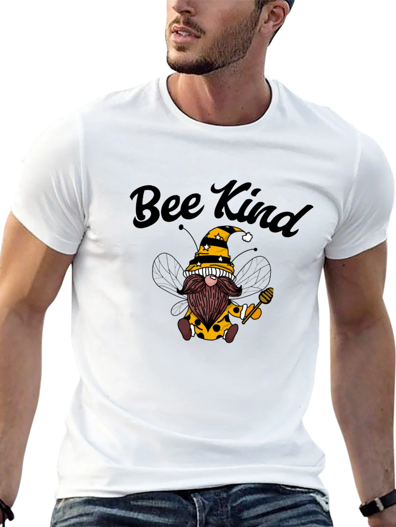 Bee Kind Gnome Graphic T-Shirt
