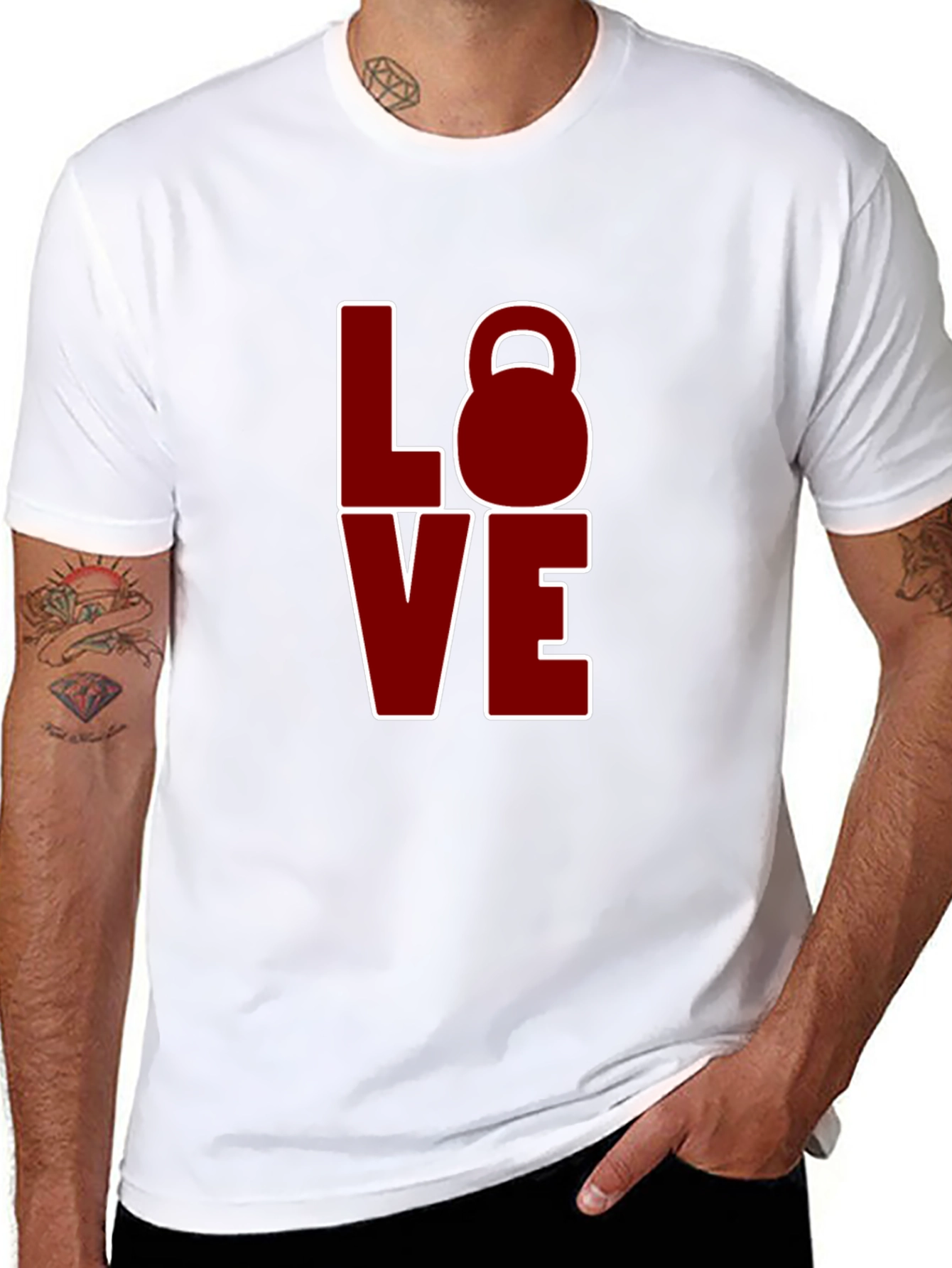 LOVE Kettlebell T-Shirt - Black Fitness Tee